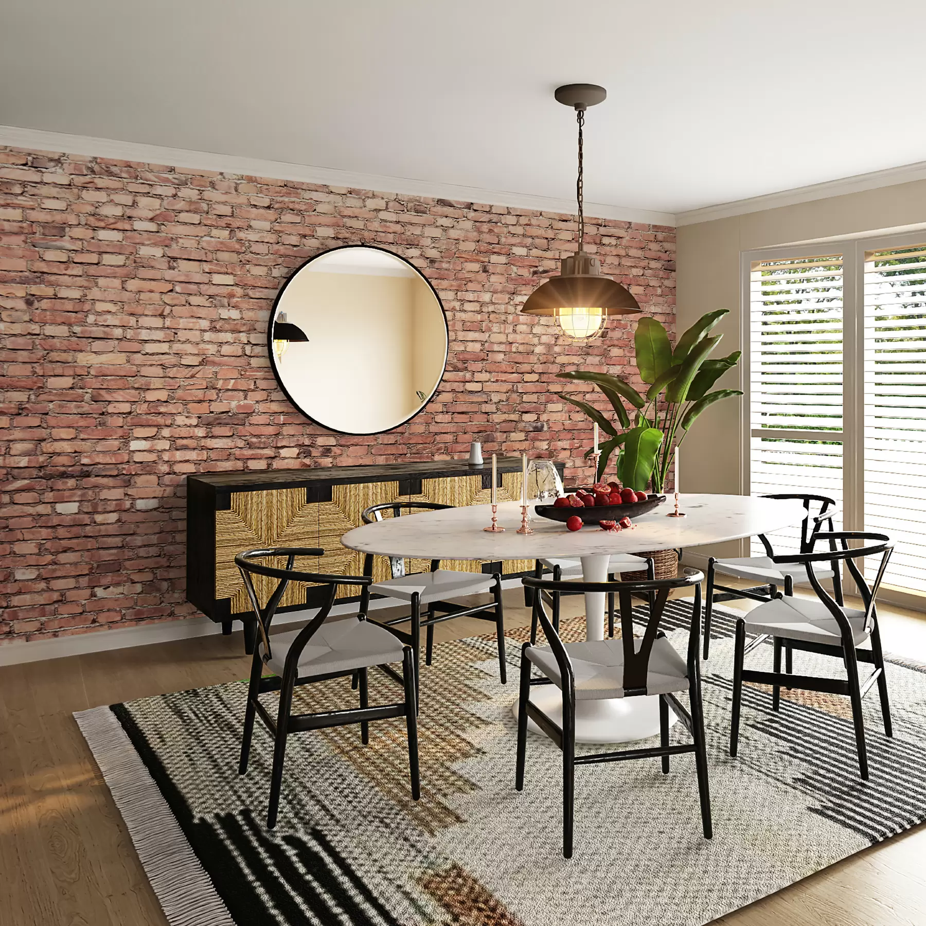 Fotobehang Bruin bakstenen behang u53032