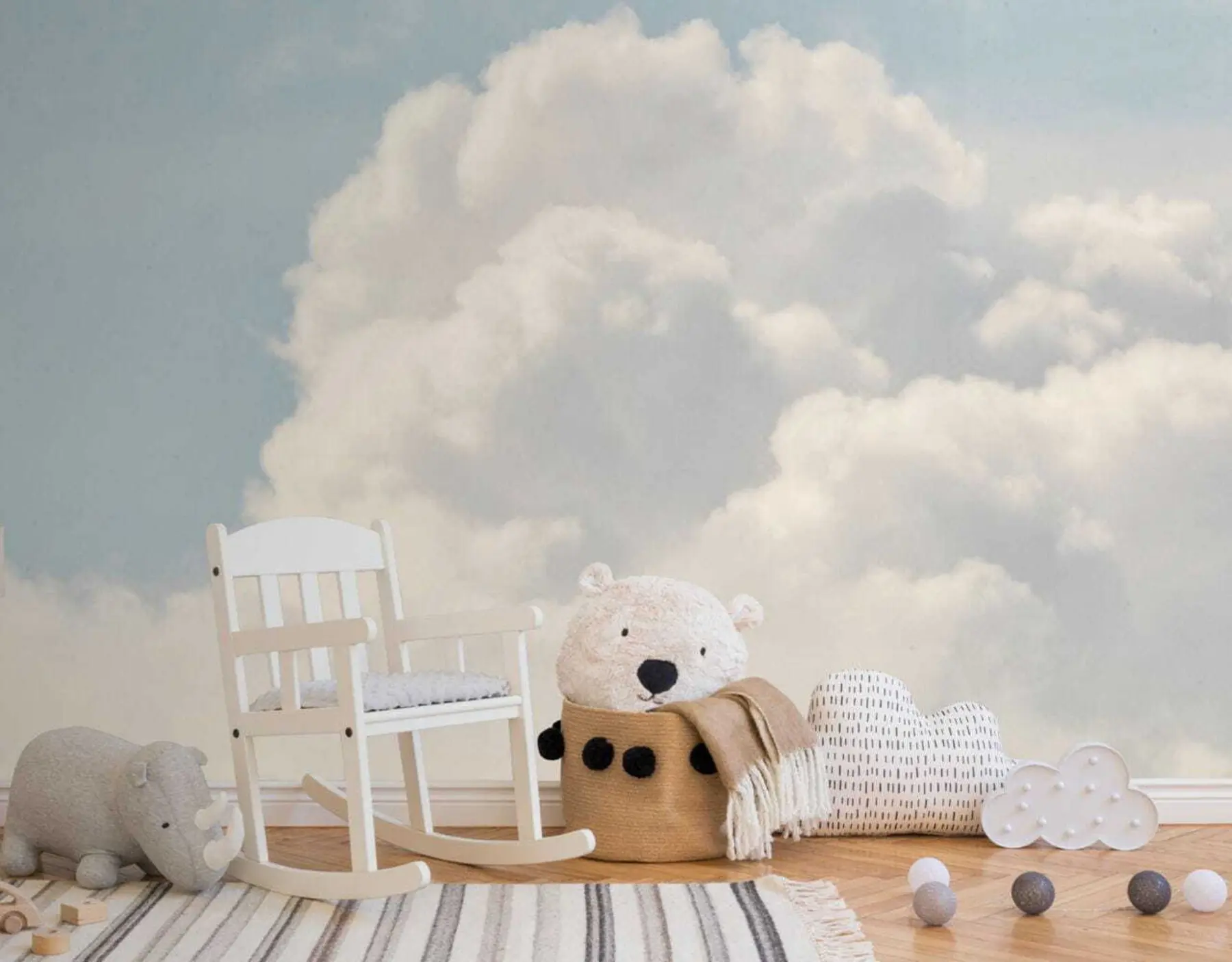 Fotobehang Donzige wolken u51247