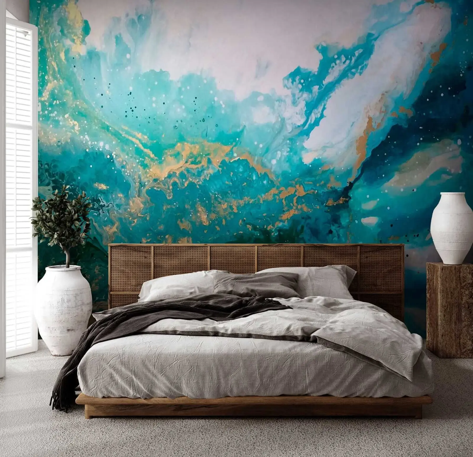 Fotobehang Heldere turquoise vloeistof u05875