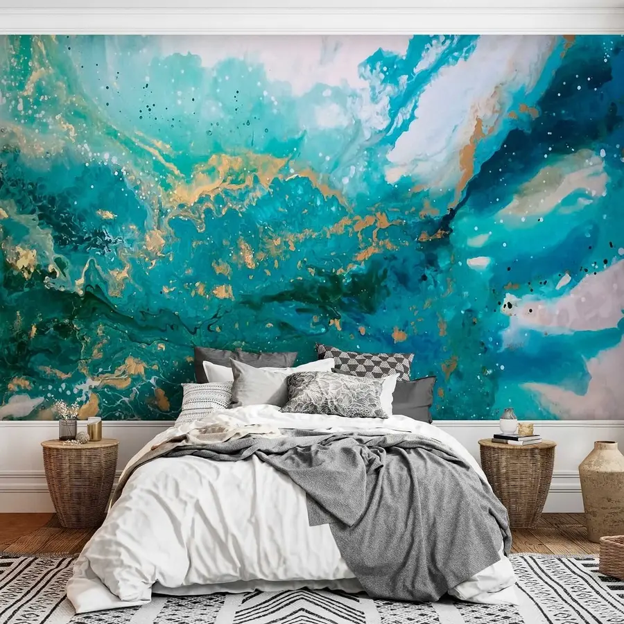 Fotobehang Heldere turquoise vloeistof u05875