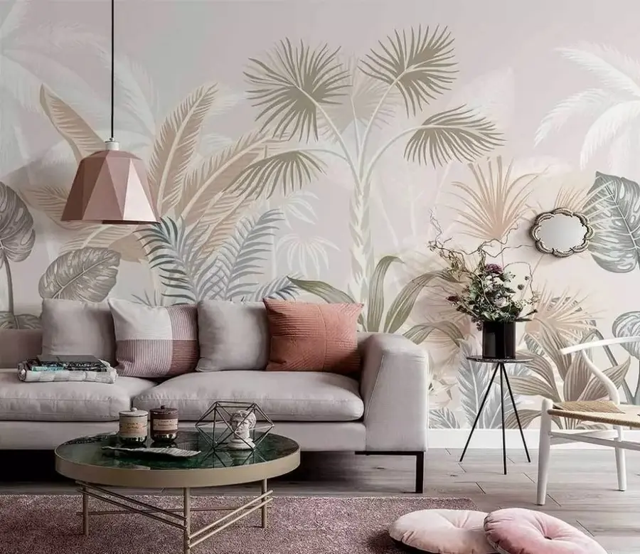 Fotobehang Paradijselijke palmbomen u06685