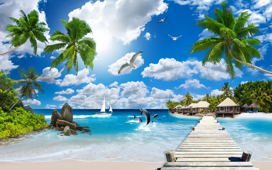 Fotobehang Paradijs eiland u06969