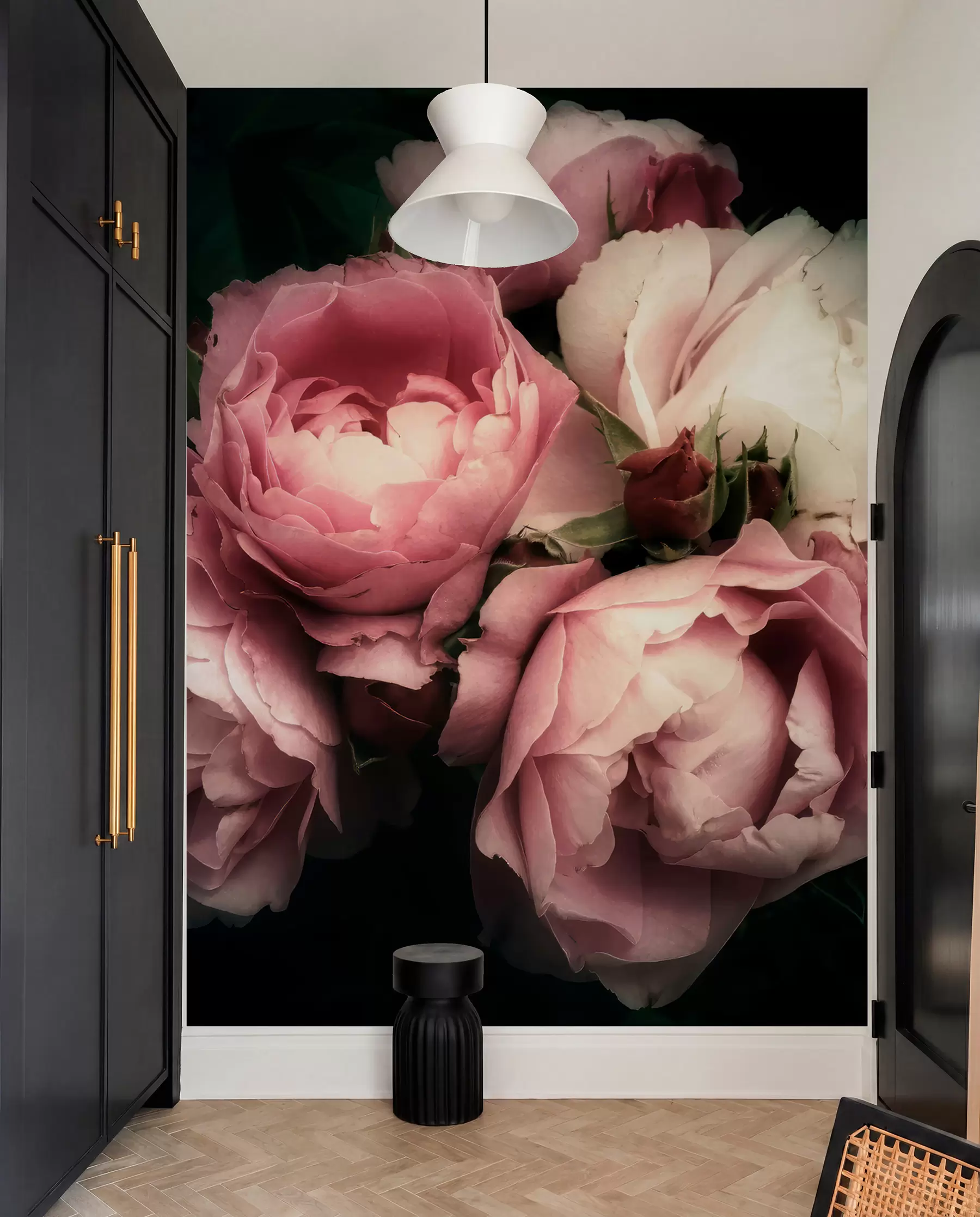 Fotobehang Fijne roze pioenrozen u08062