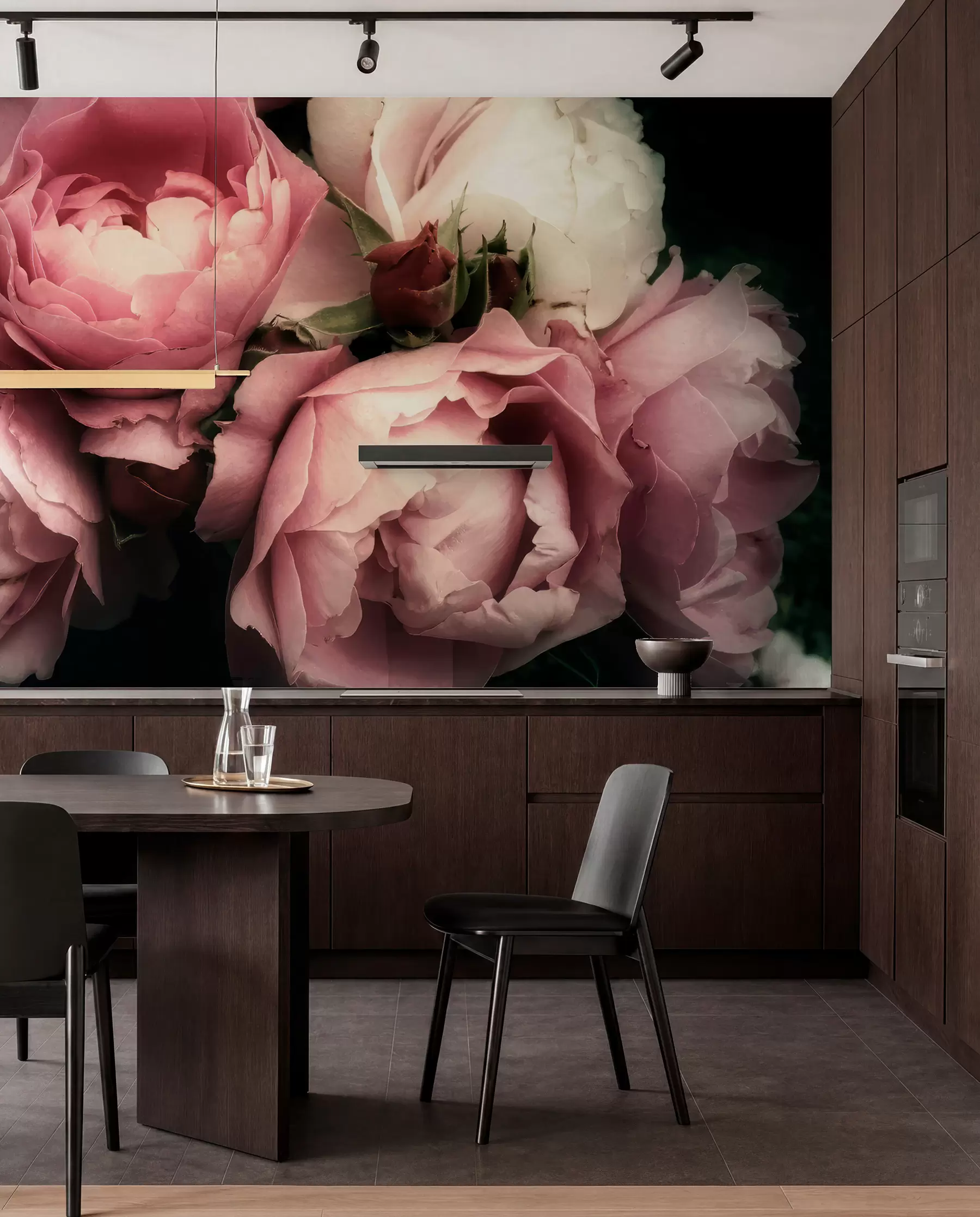Fotobehang Fijne roze pioenrozen u08062