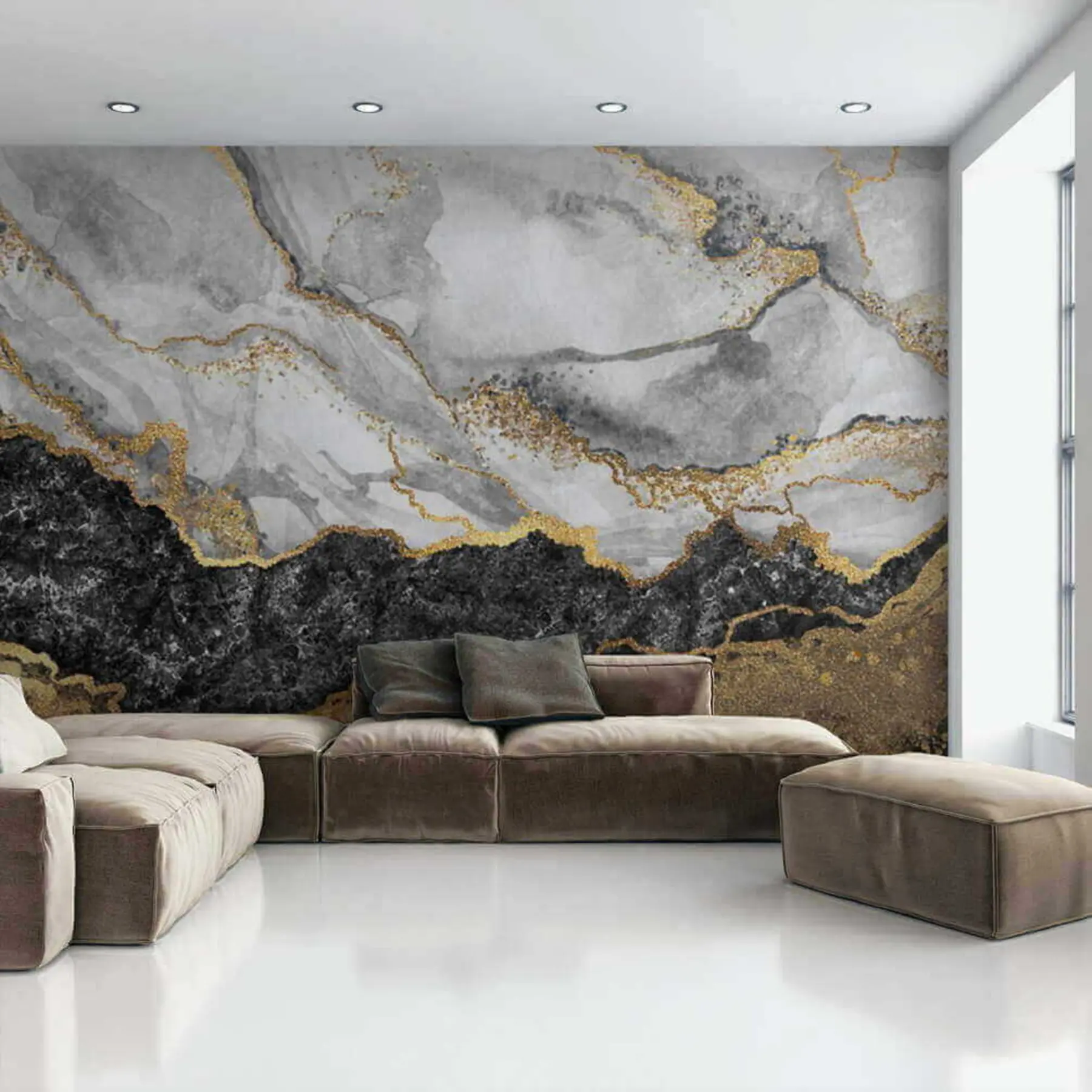 Fotobehang Overloop van kleur u16867