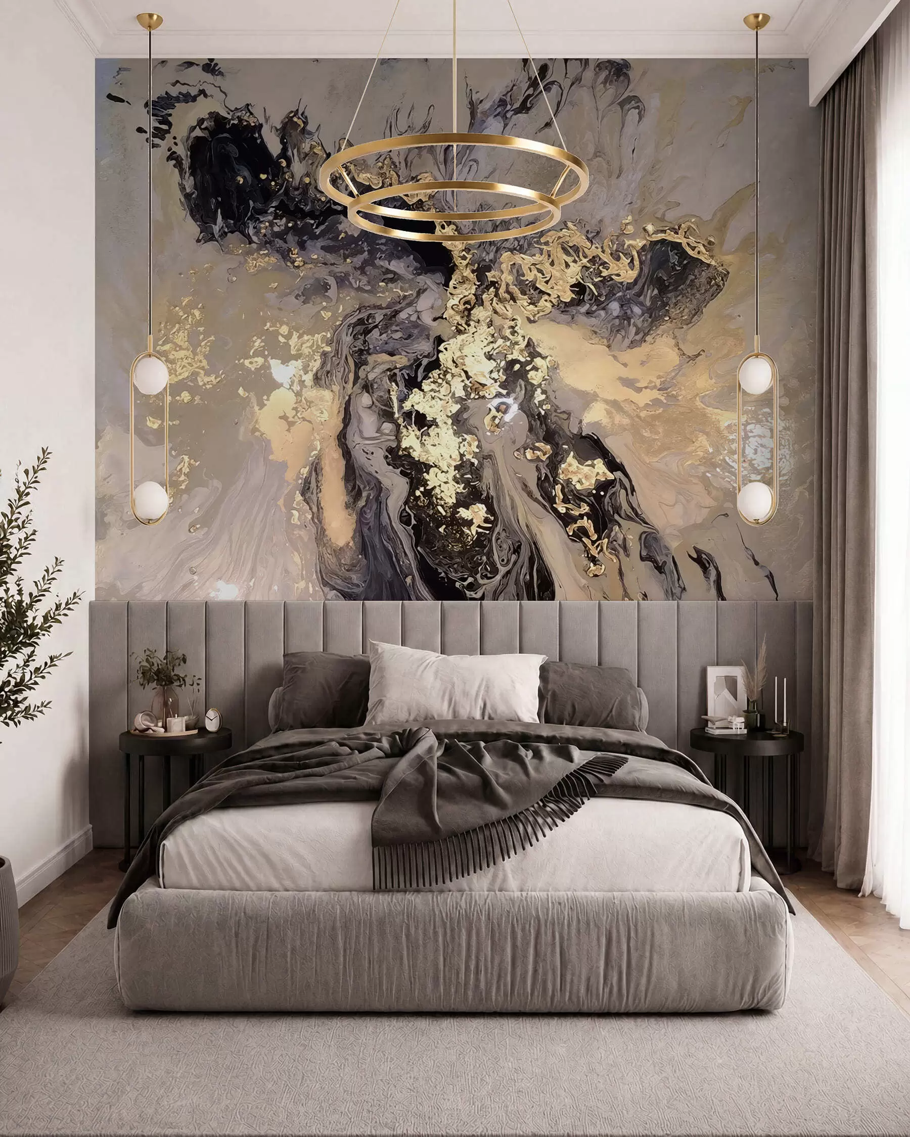 Fotobehang Abstracte kunst, vloeistof, vloeibaar u16941
