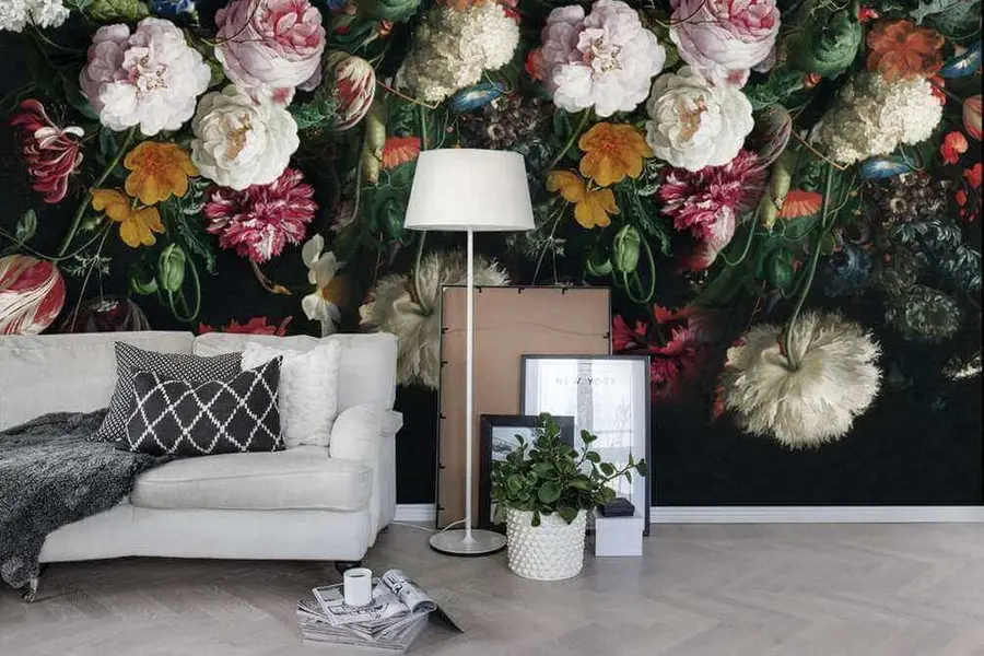 Fotobehang Kleurrijk boeket u19866