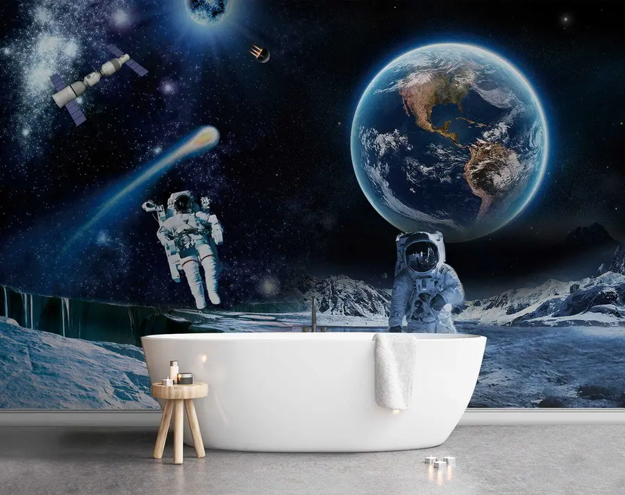 Fotobehang Astronauten op de maan u23243