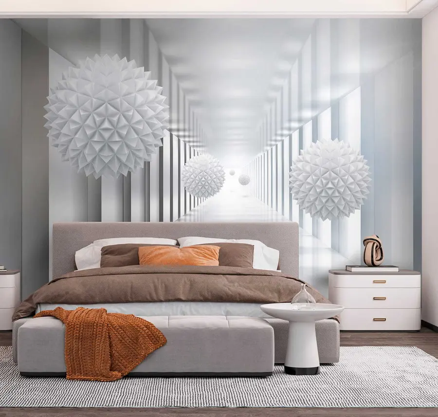 Fotobehang Ballen in de tunnel u24571