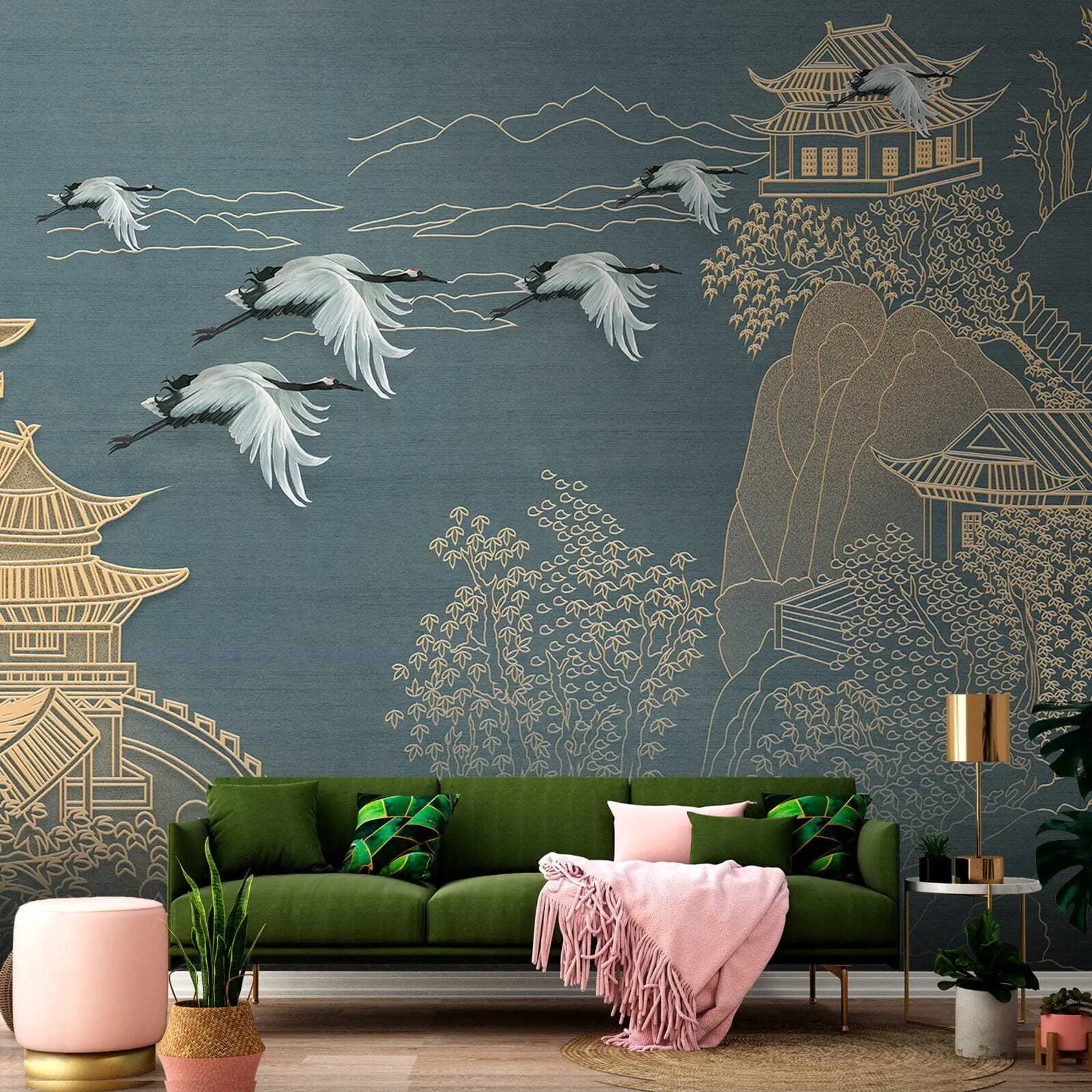 Fotobehang Tekening in Japanse stijl u38720