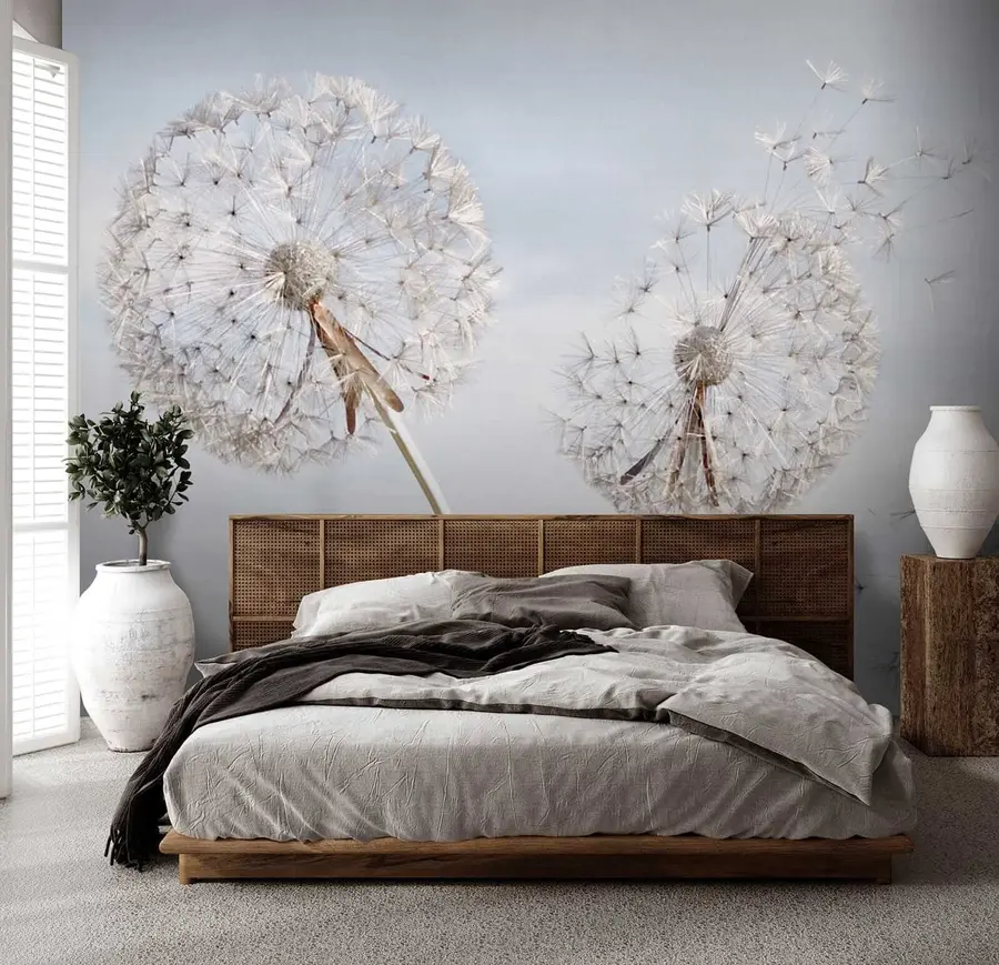 Fotobehang Grote paardebloemen u44628