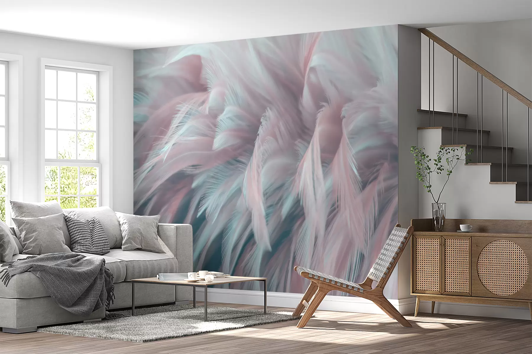 Fotobehang Tedere veren u45689