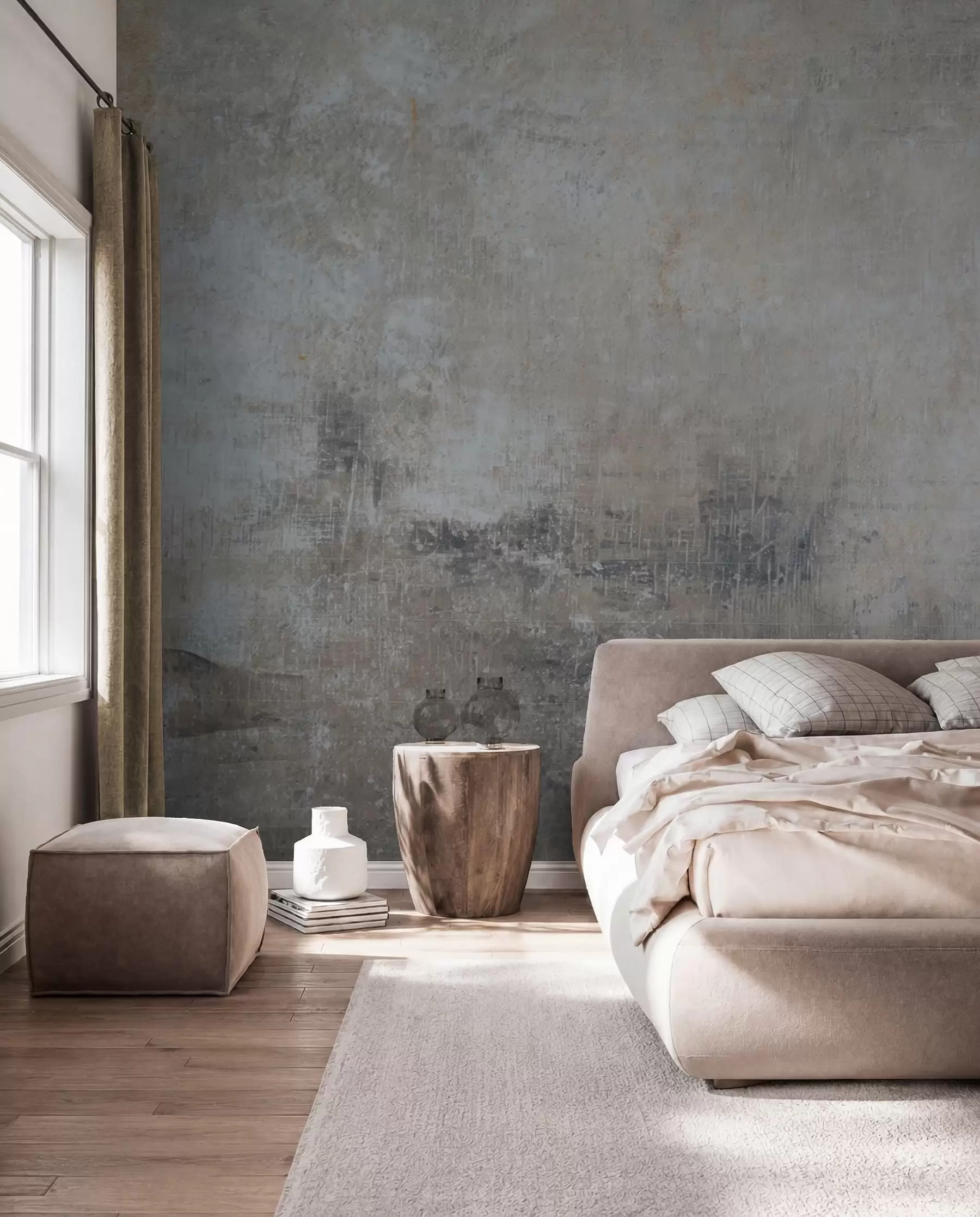Fotobehang Beton in koel grijs u47663