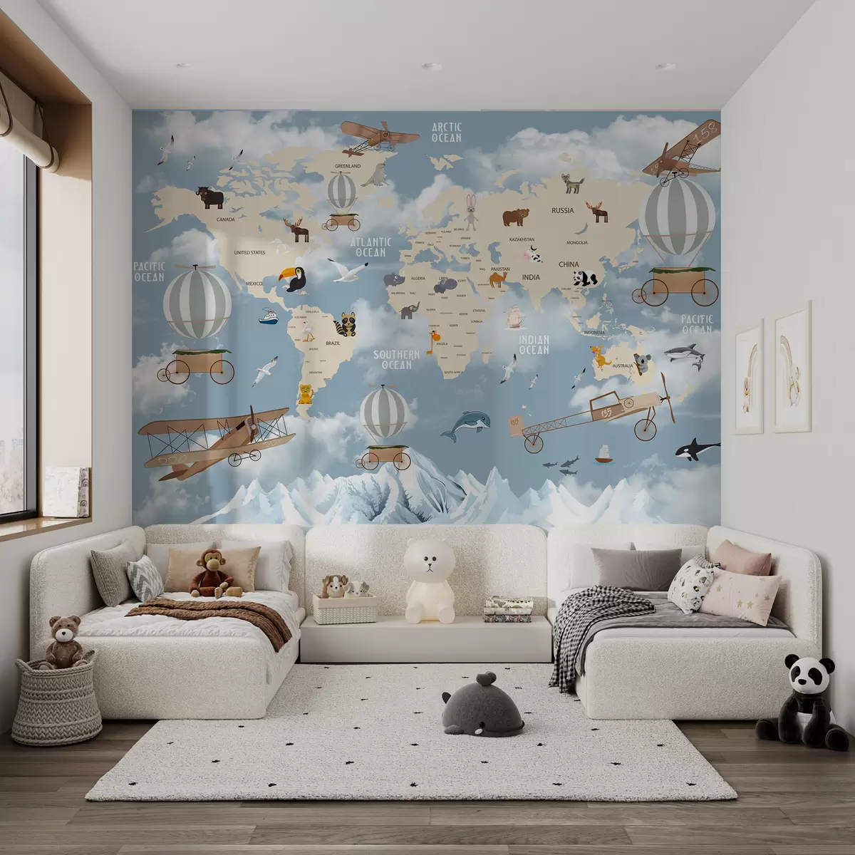 Fotobehang Kleine wereldreis u48123