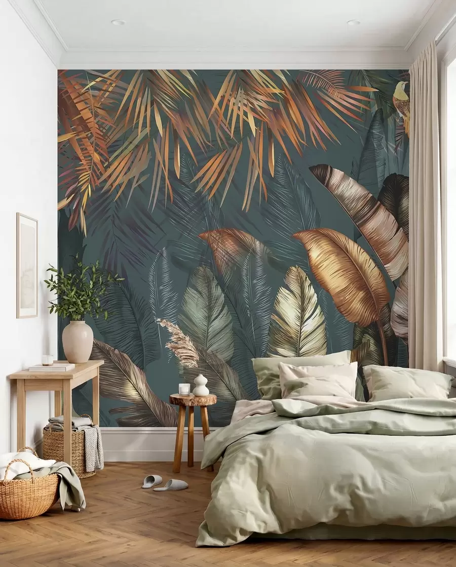 Fotobehang Gouden tropen u50468