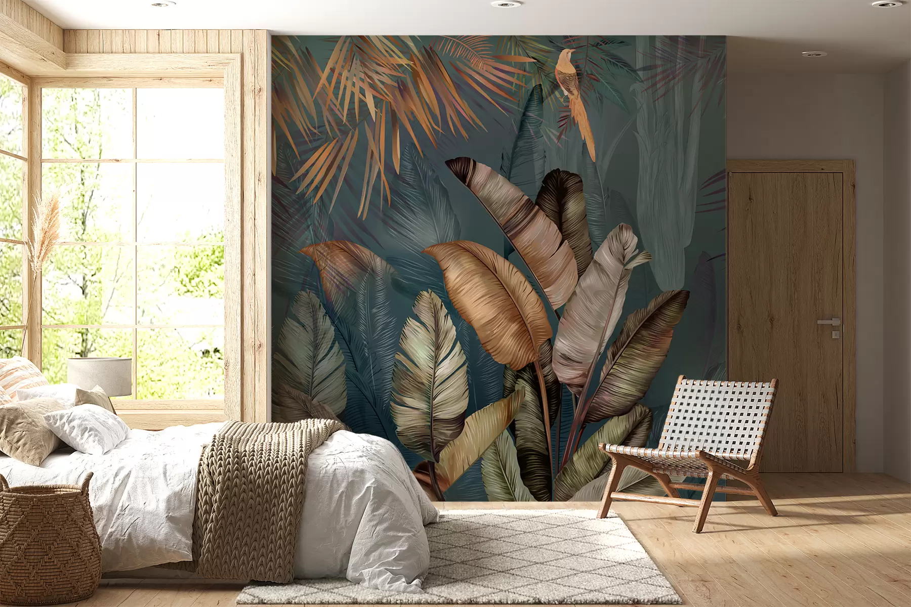 Fotobehang Heldere tropische jungle u50468
