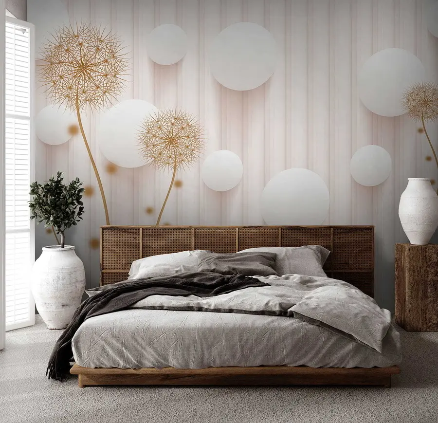 Fotobehang Ballen en paardebloemen u52503