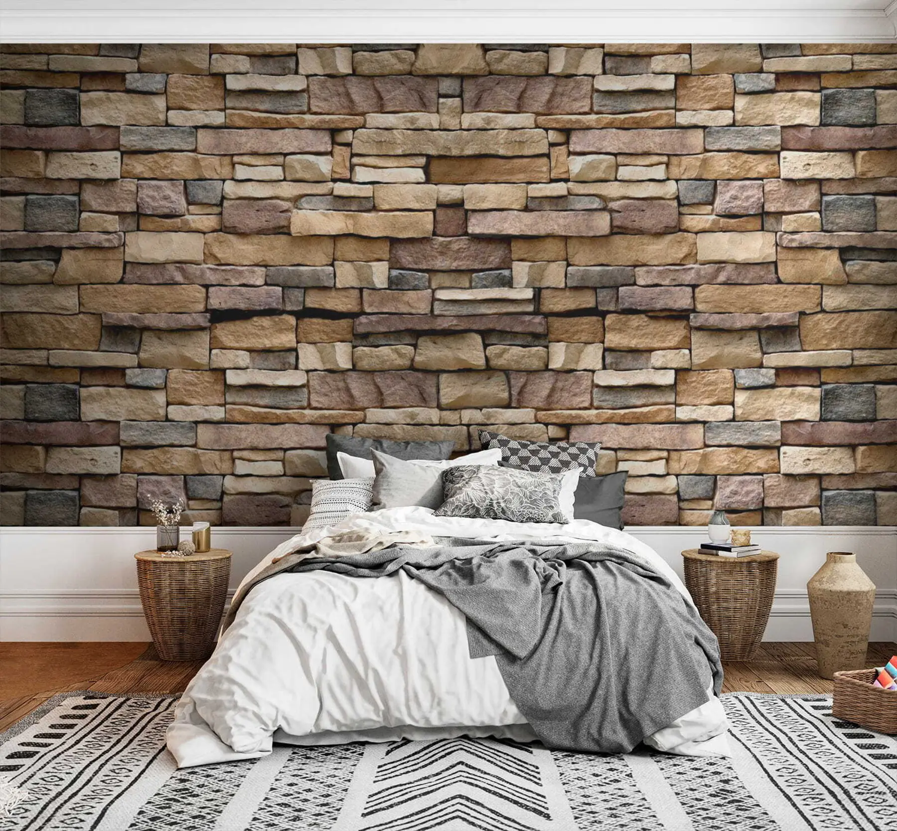 Fotobehang Stenen muur u52545