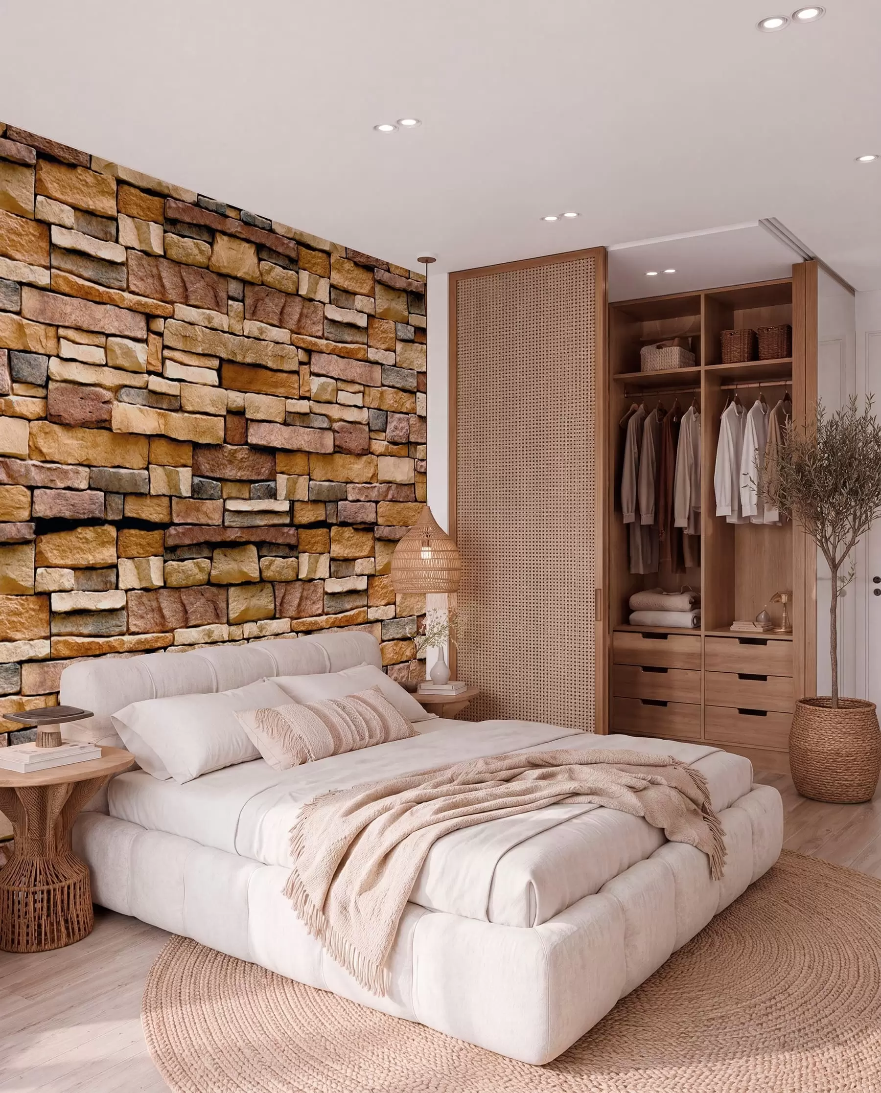 Fotobehang Stenen muur u52545