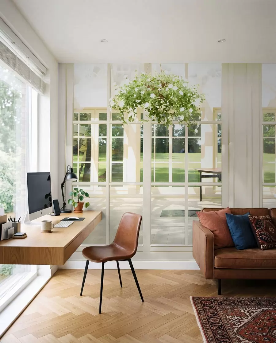 Fotobehang Zonnige oranjerie u52614