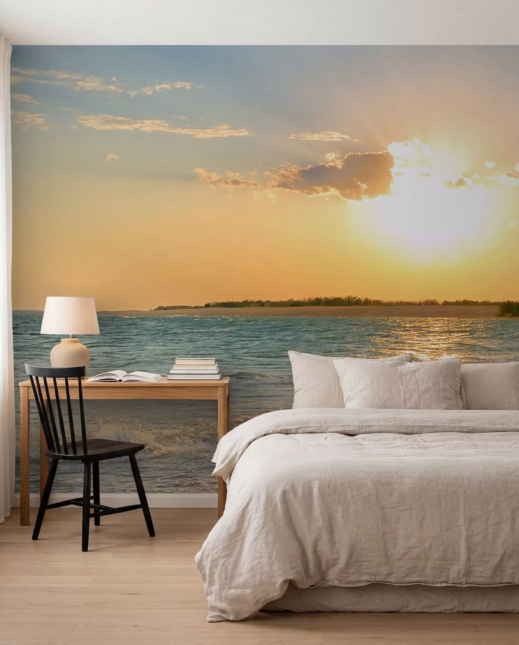 Fotobehang Zonsondergang langs het strand u53408