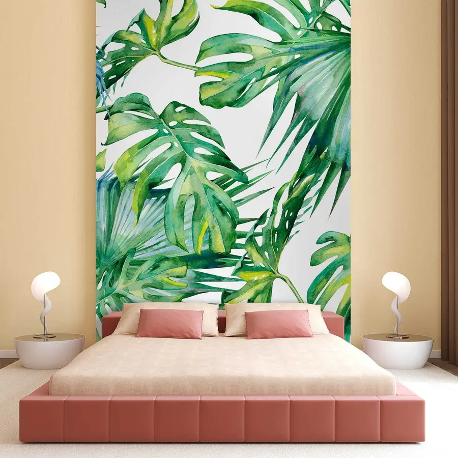 Fotobehang Sappige palmbladeren u53522