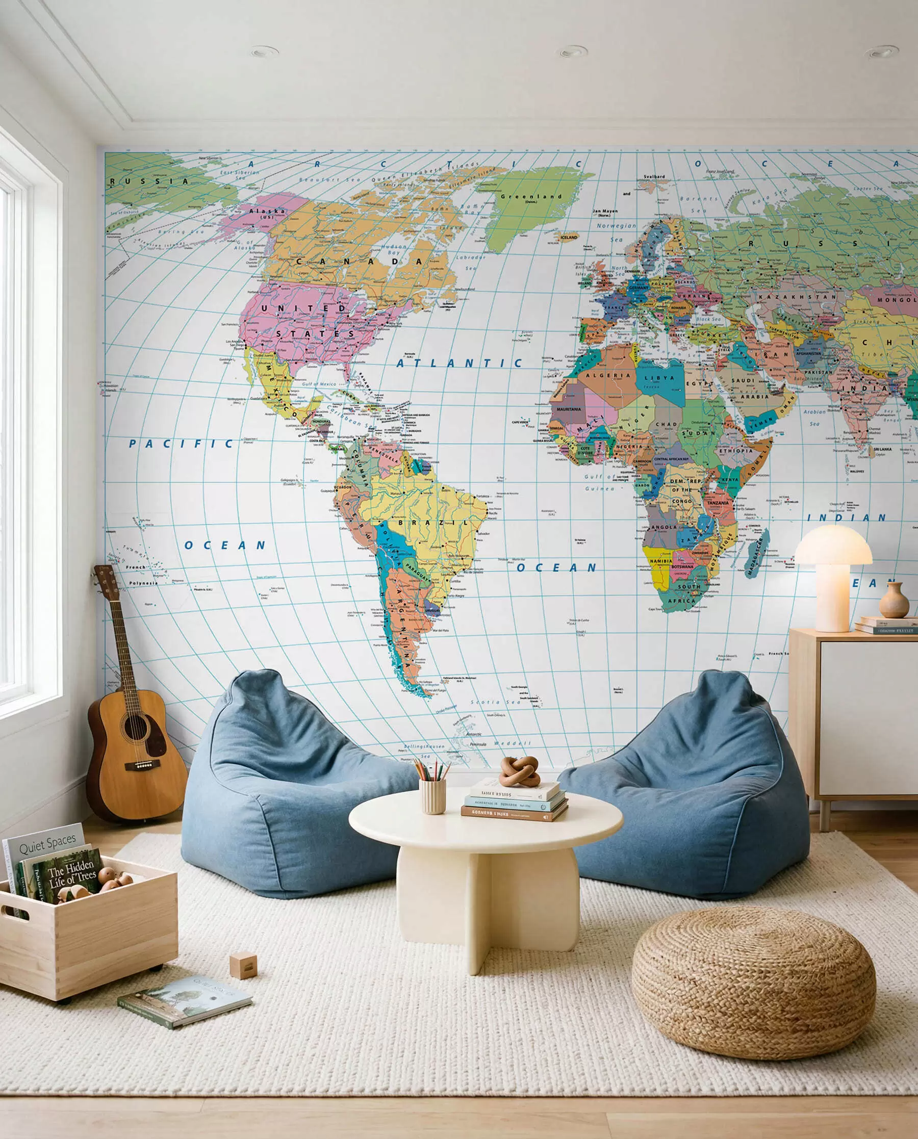 Fotobehang Wereldkaart u53652
