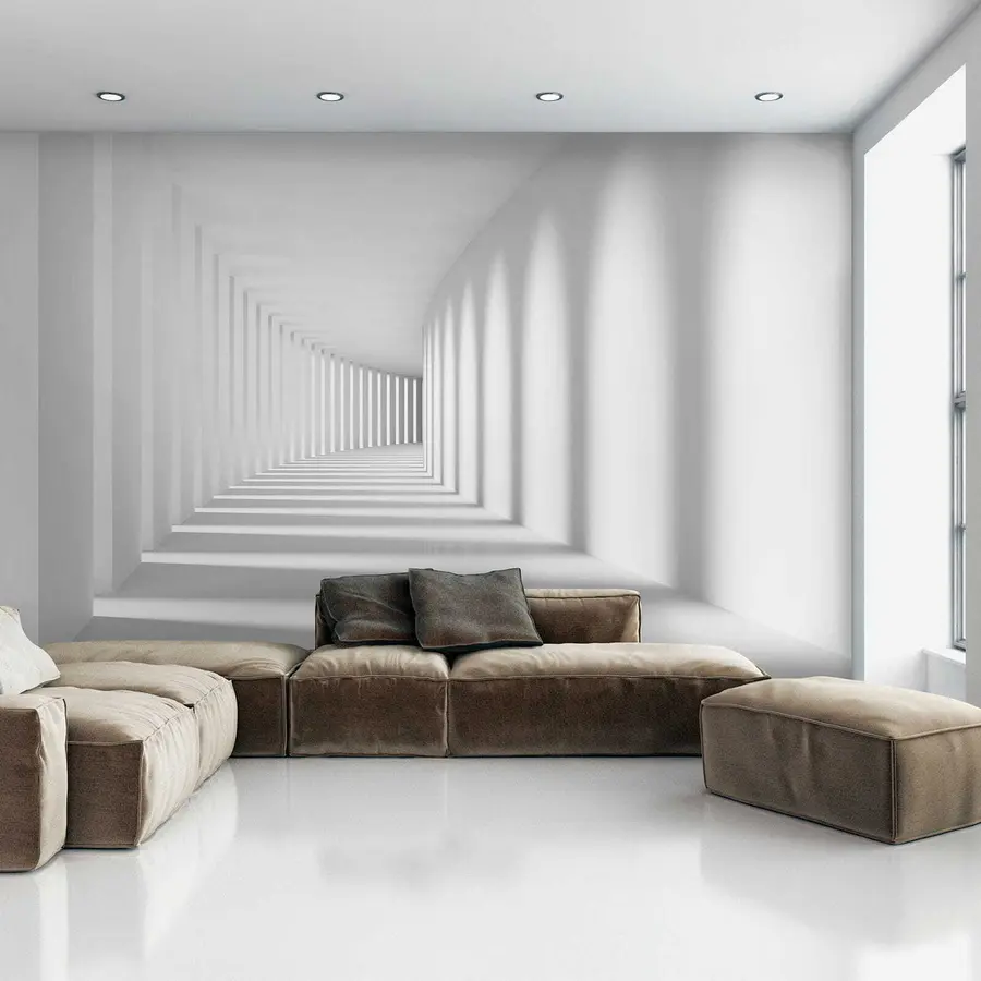 Fotobehang Schaduwen in de tunnel u55301