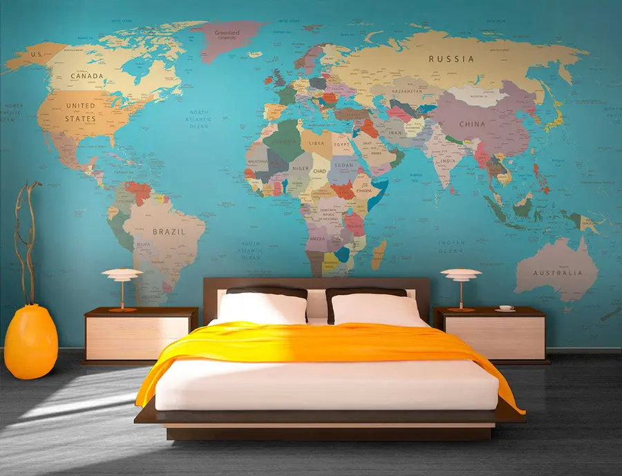 Fotobehang Wereldkaart u57440