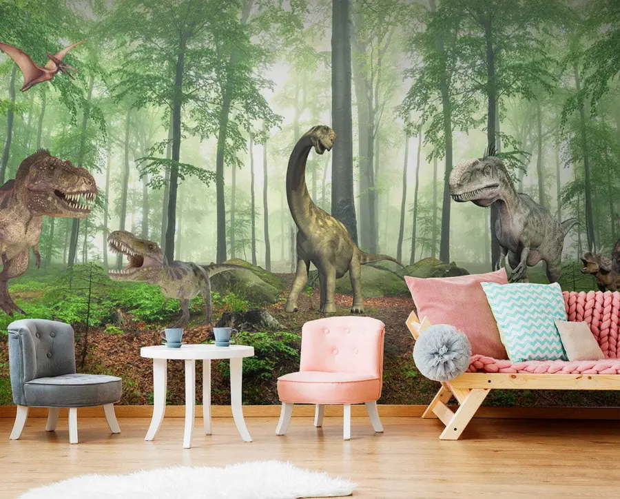 Fotobehang Dinosaurussen in het wild u60039
