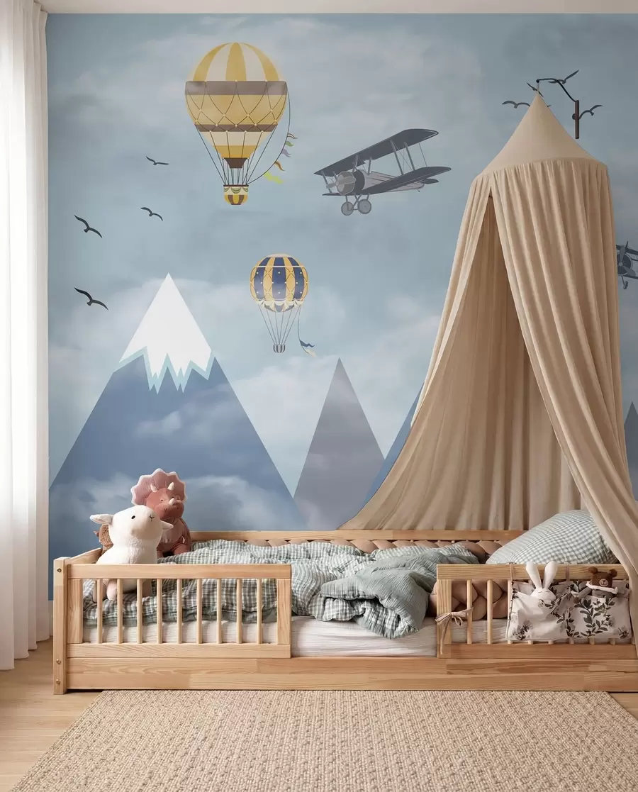 Fotobehang Kleine bergpiloten u60492