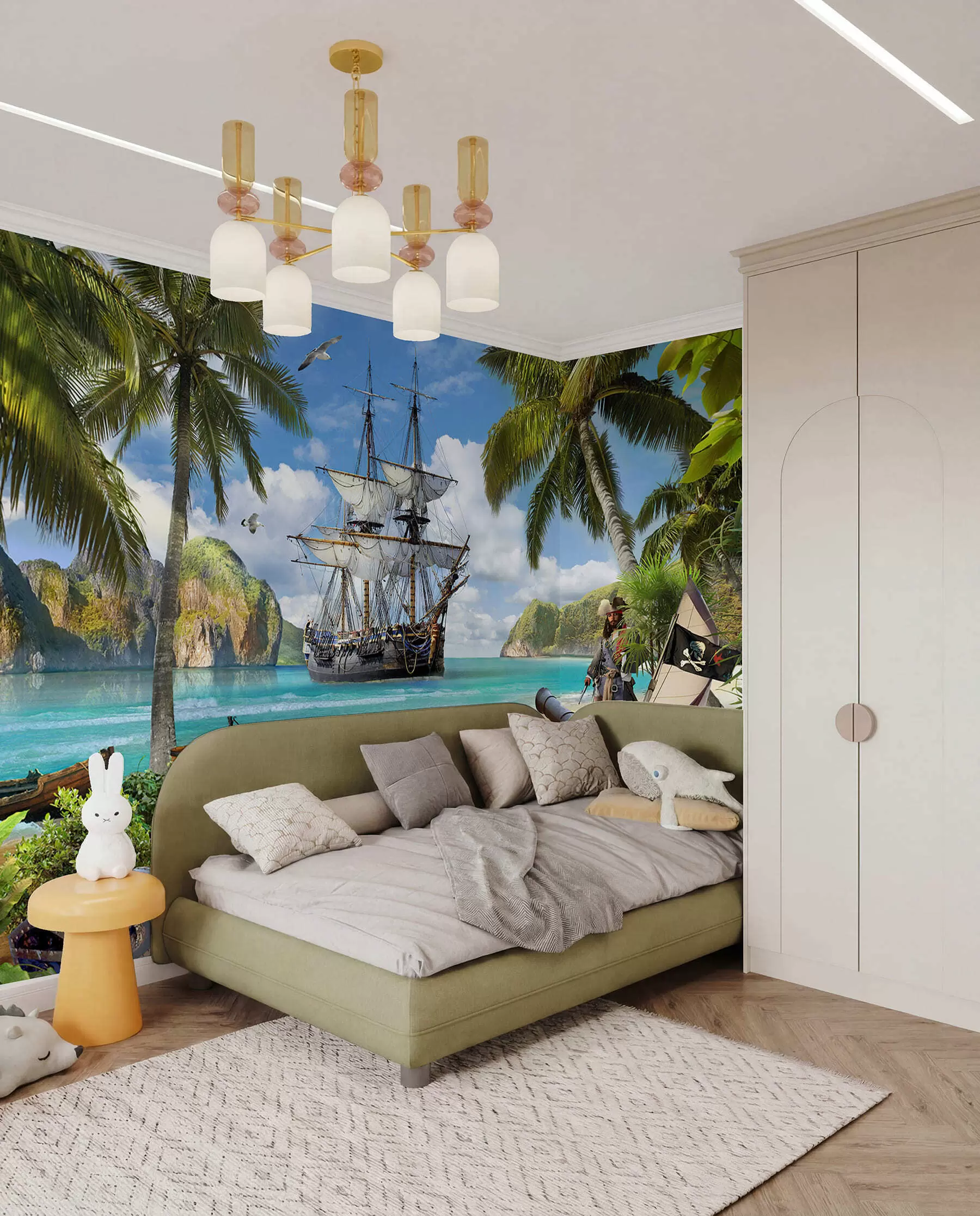 Fotobehang Piratenschip u62419