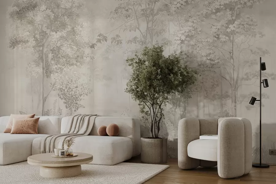 Fotobehang Charmant bos u78448