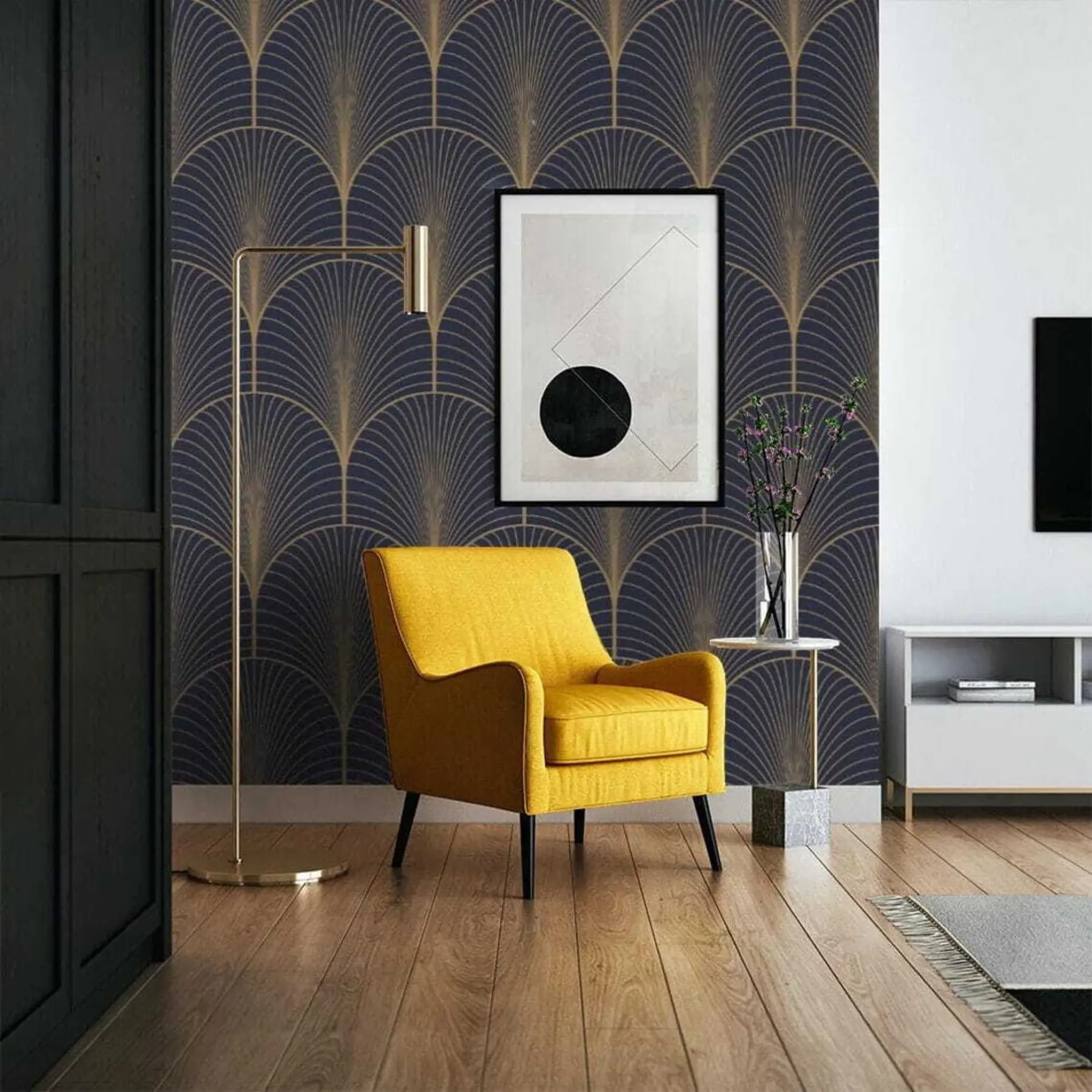 Fotobehang Art deco patroon u53246