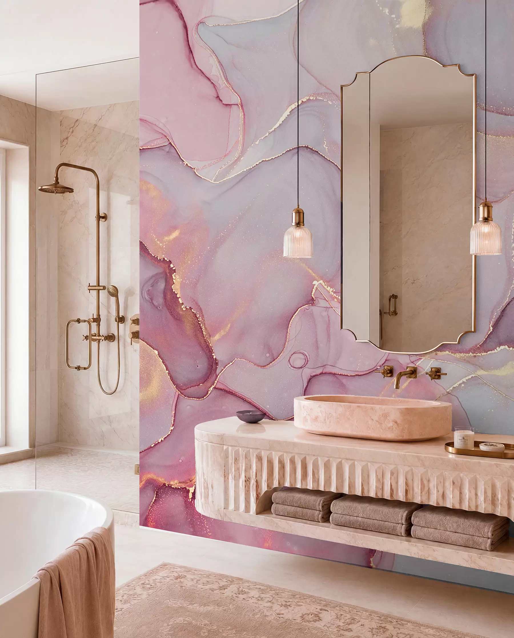 Fotobehang Roze agaat u70787