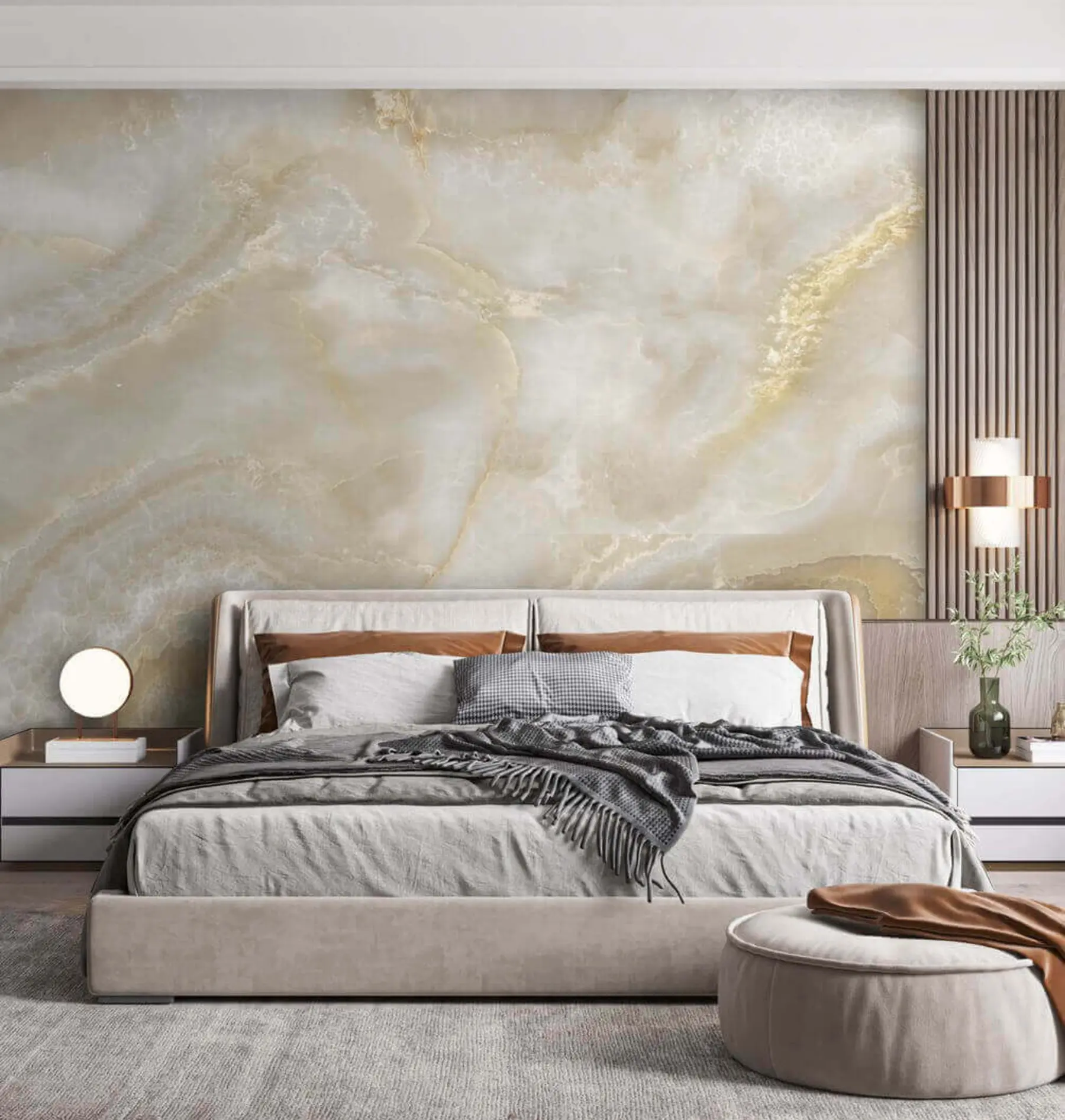 Fotobehang Beige marmer u20722