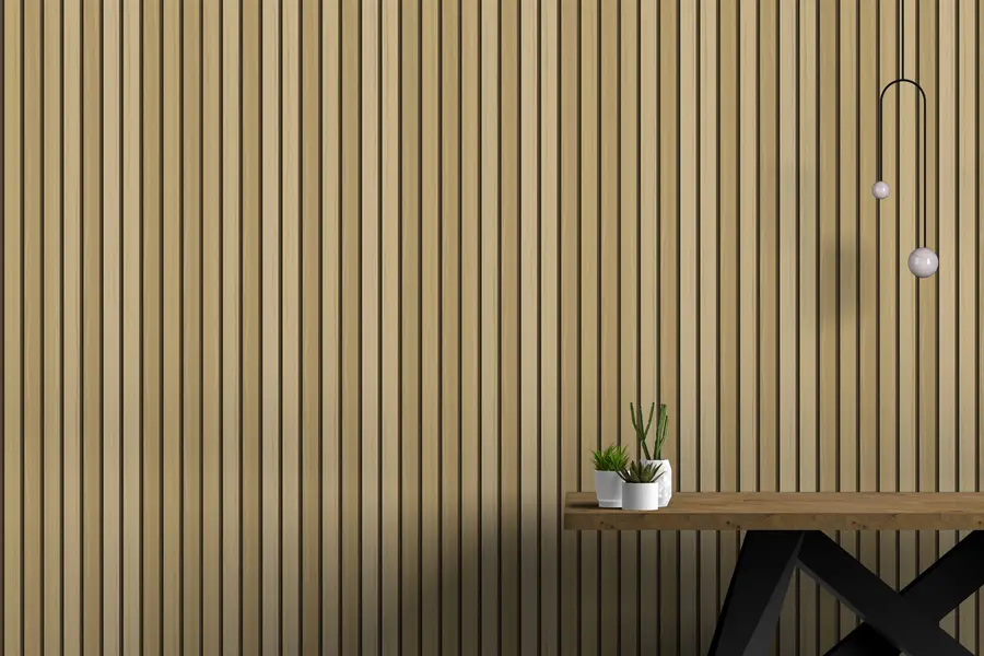 Fotobehang Lichte houtnerf walnoottextuur w00022