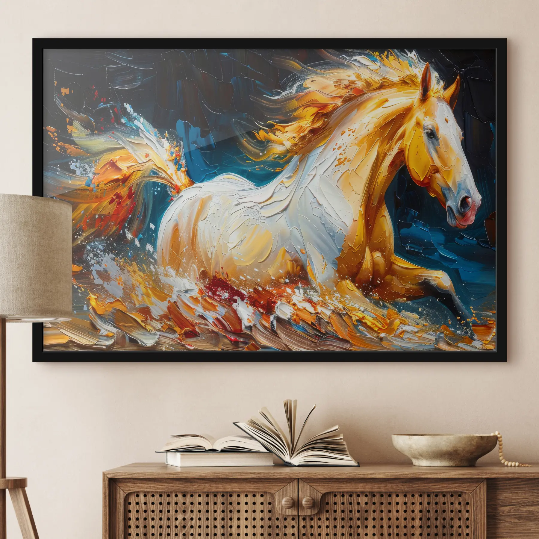  Schilderijen Aquarel paard f37768