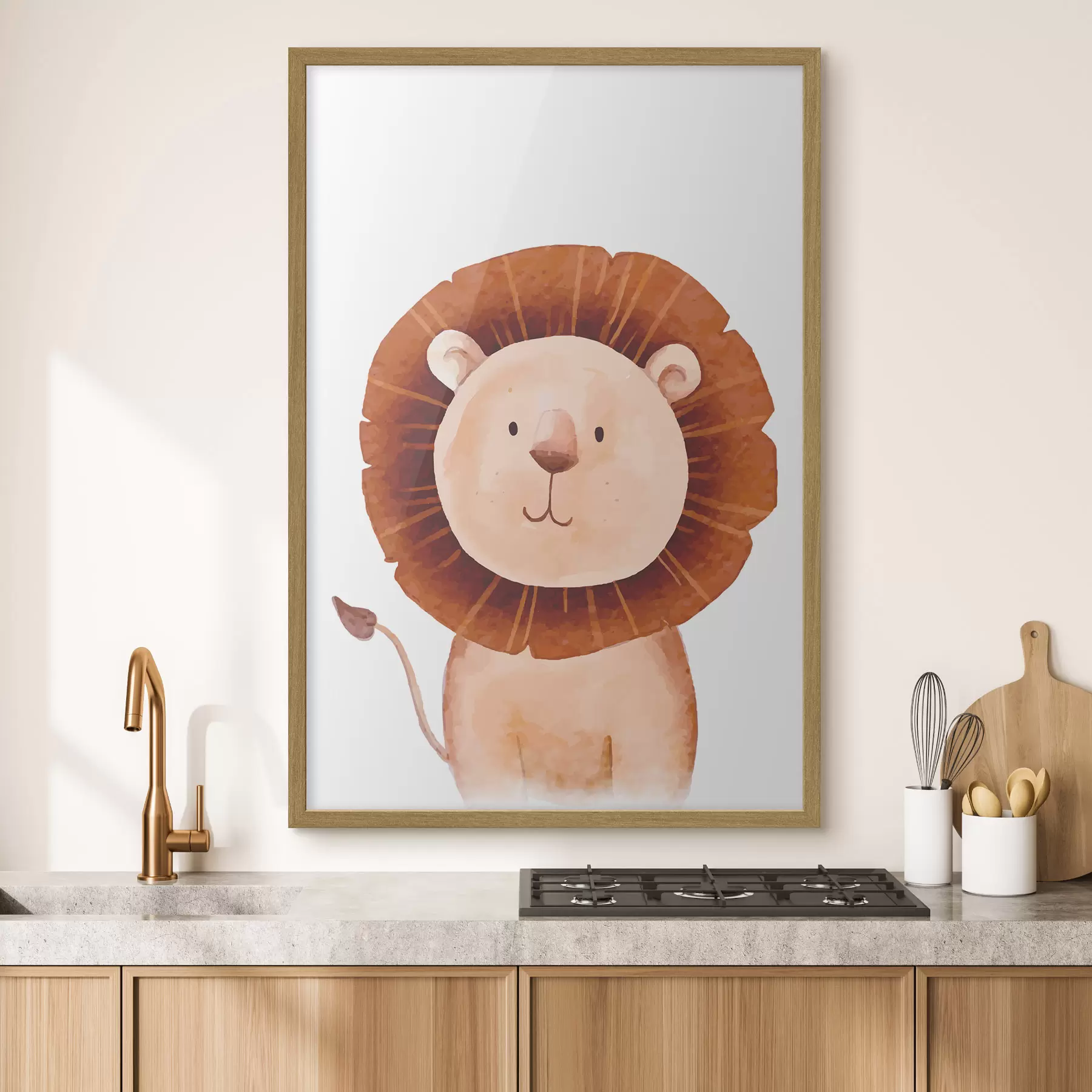 Fotobehang Een schattig leeuwenwelpje f37921