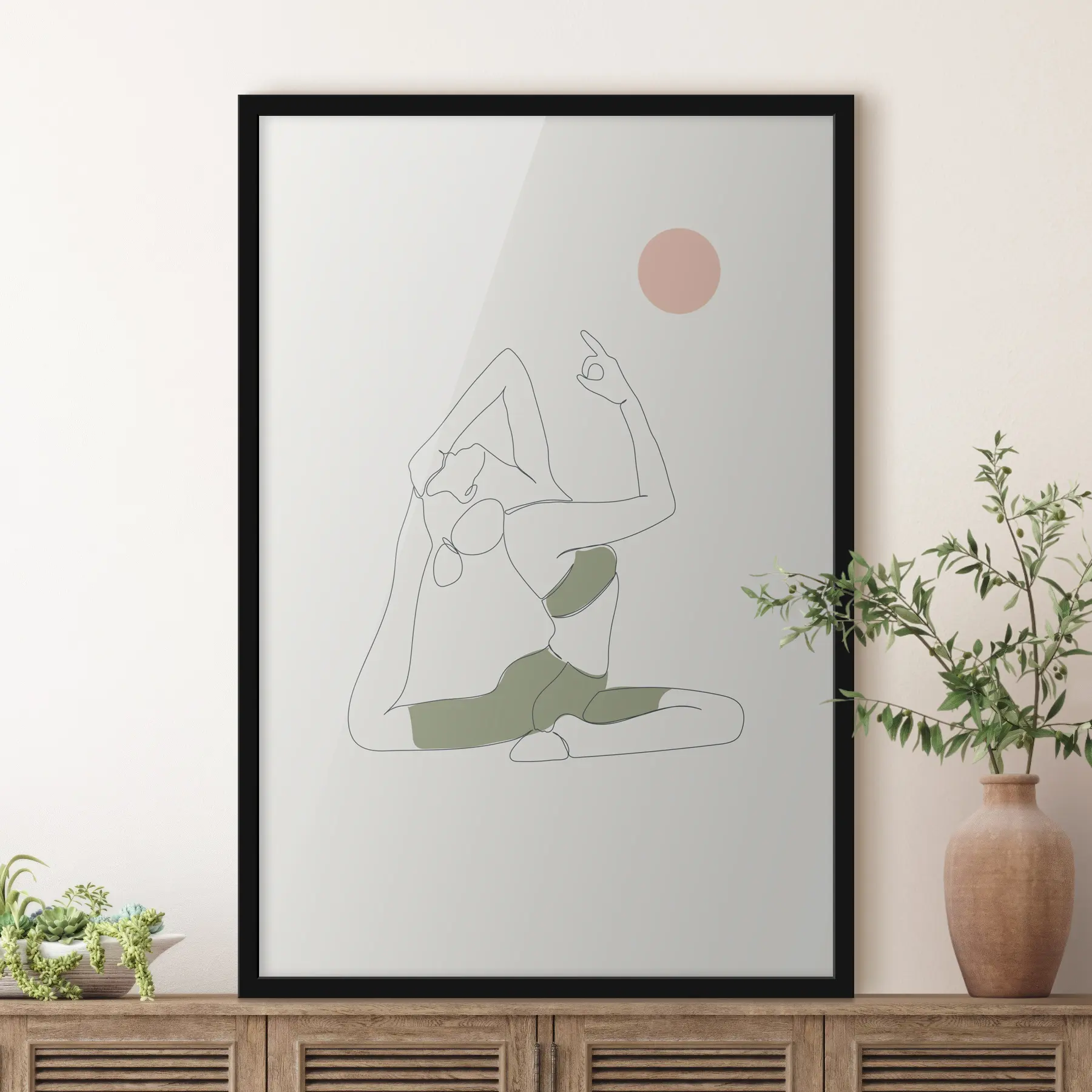 Fotobehang Meisje yoga houding Duif asana f37986