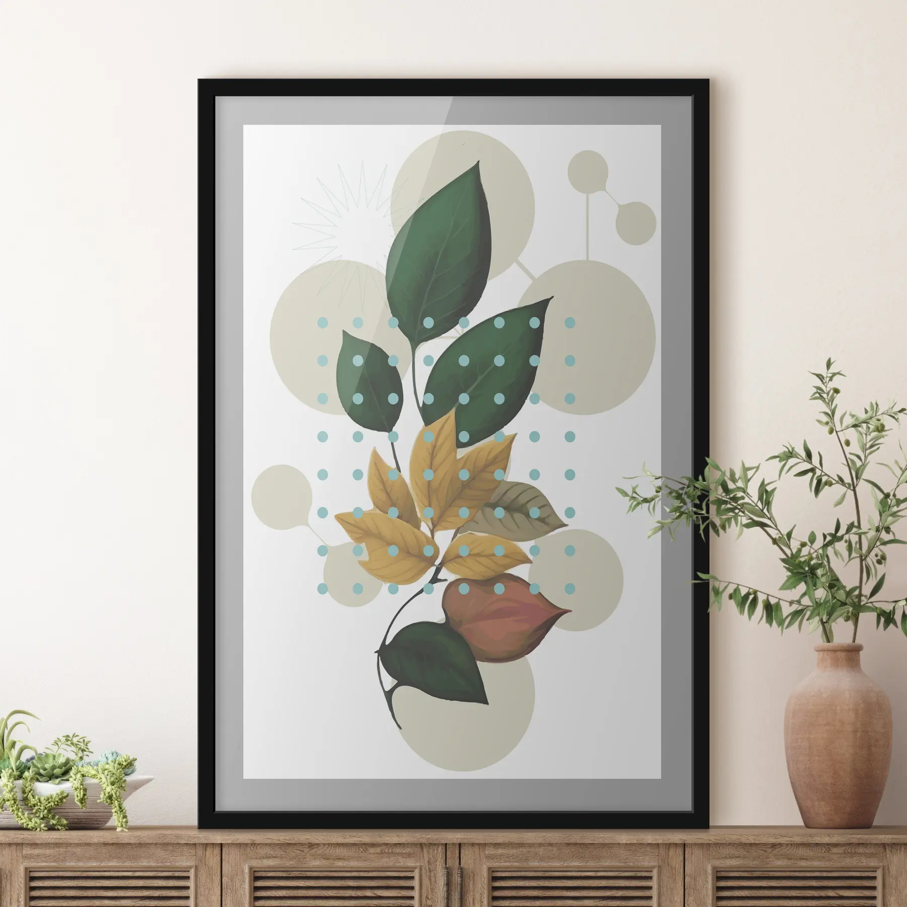 Fotobehang Groen,minimalisme,bladeren,natuur f38023