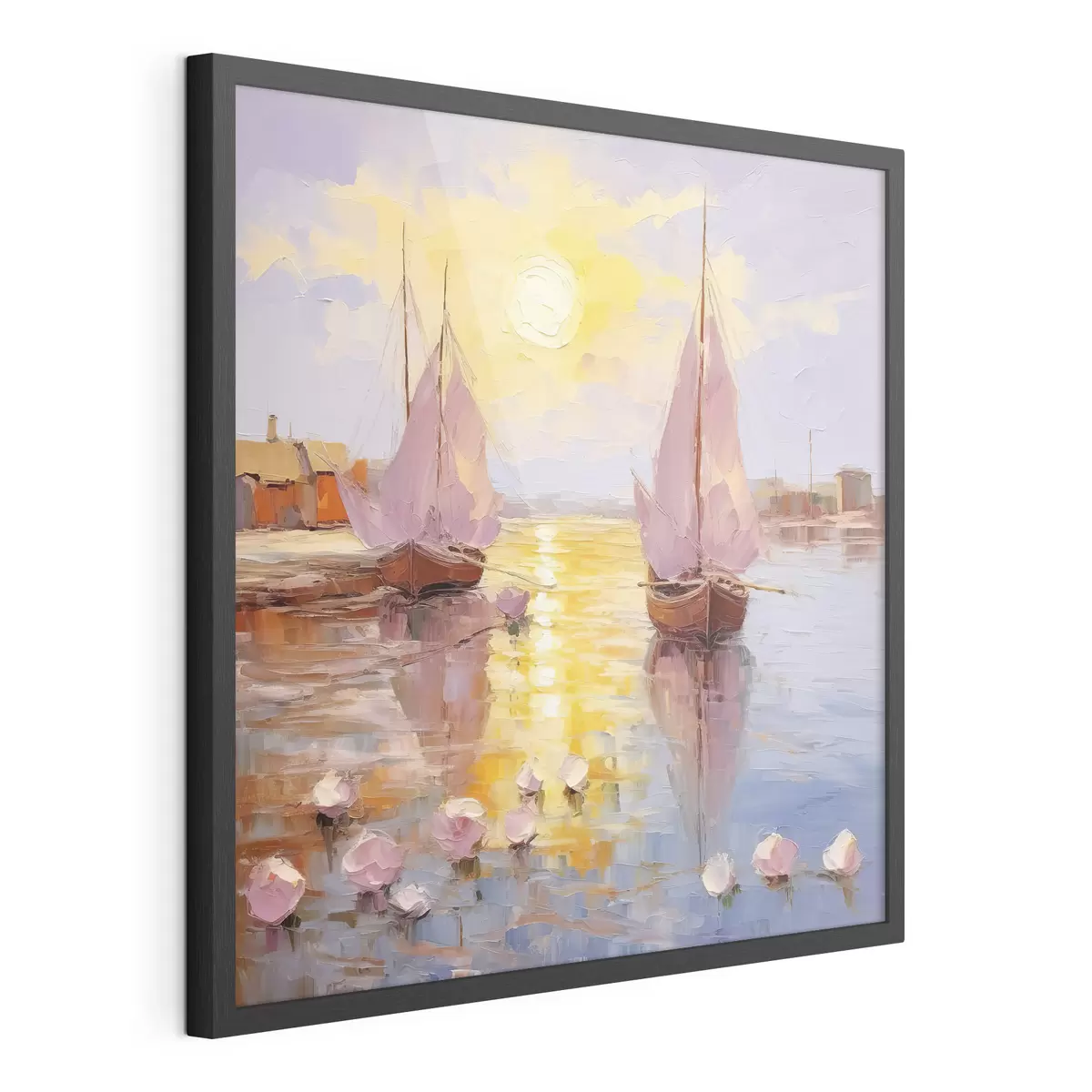 Poster Twee roze boten f37881