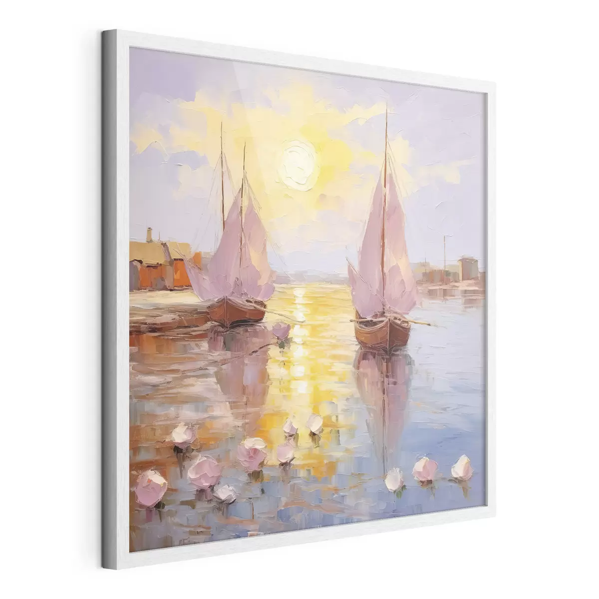 Poster Twee roze boten f37881