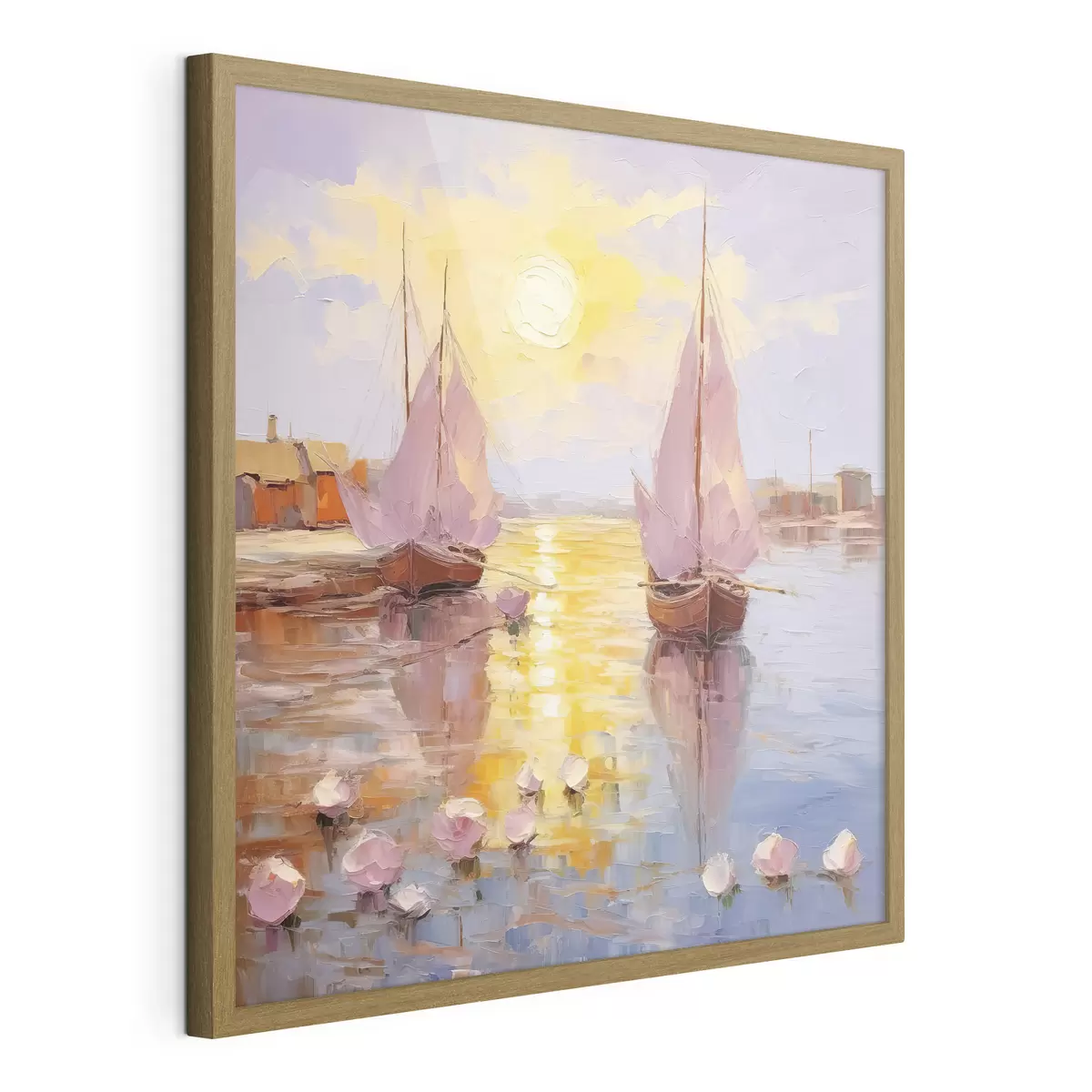 Poster Twee roze boten f37881