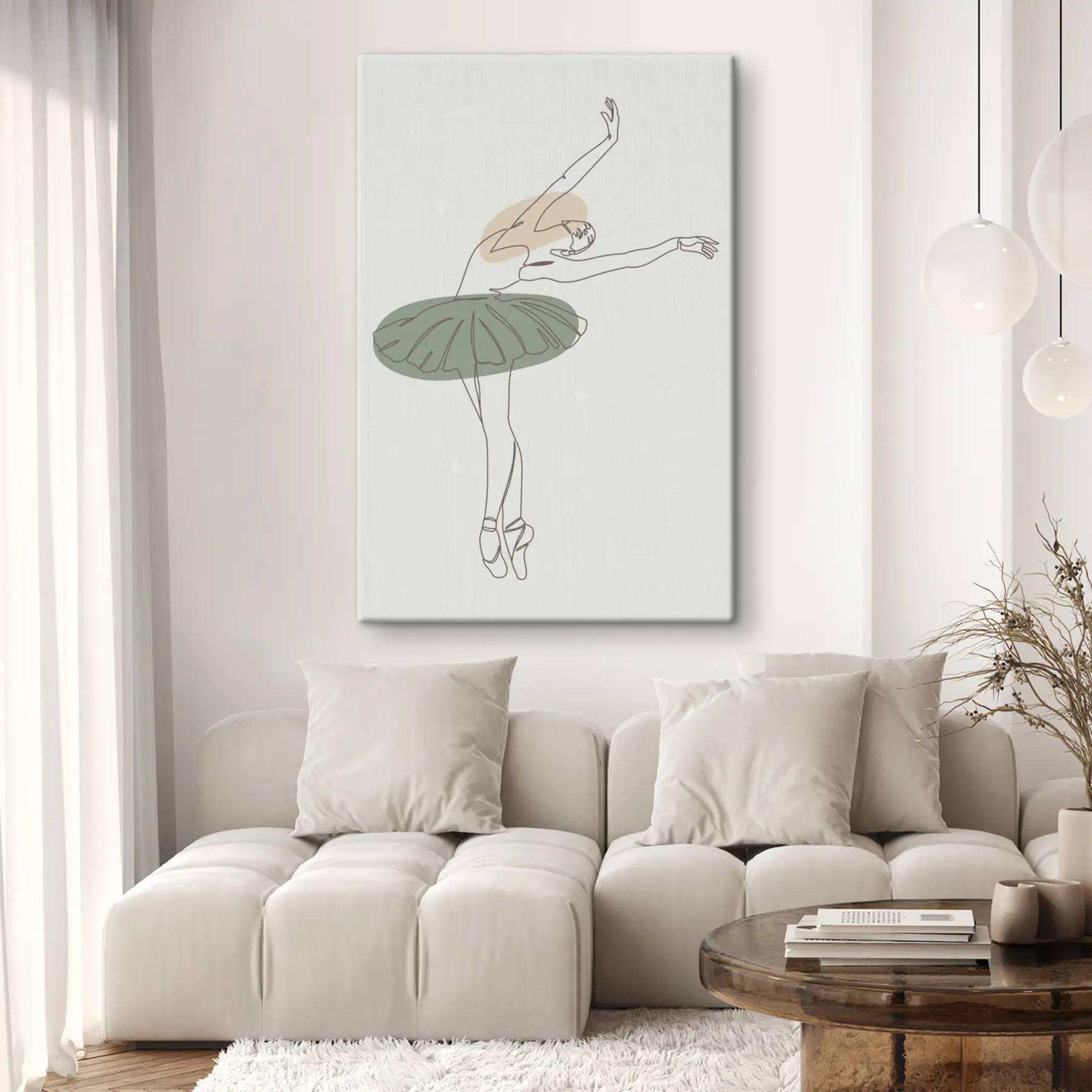  Schilderijen Meisjes ballerina stijl boho minimalisme lijnen s38076