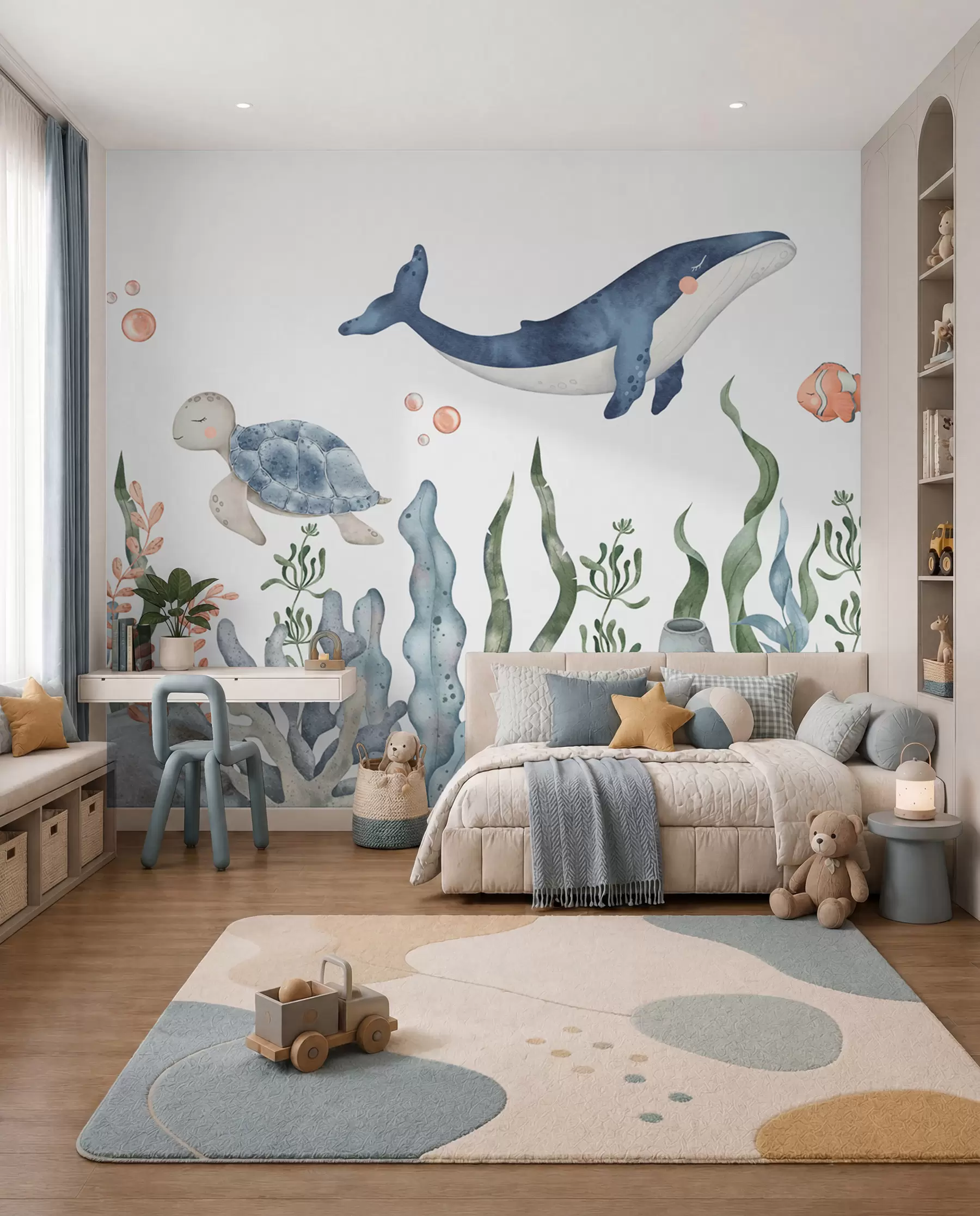 Fotobehang Kleine oceaanvriendjes w00383