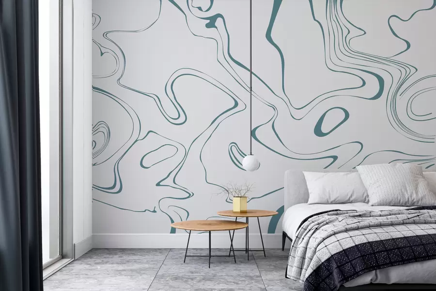 Fotobehang Abstracte achtergrond met marmeren effect in blauw w00634v2