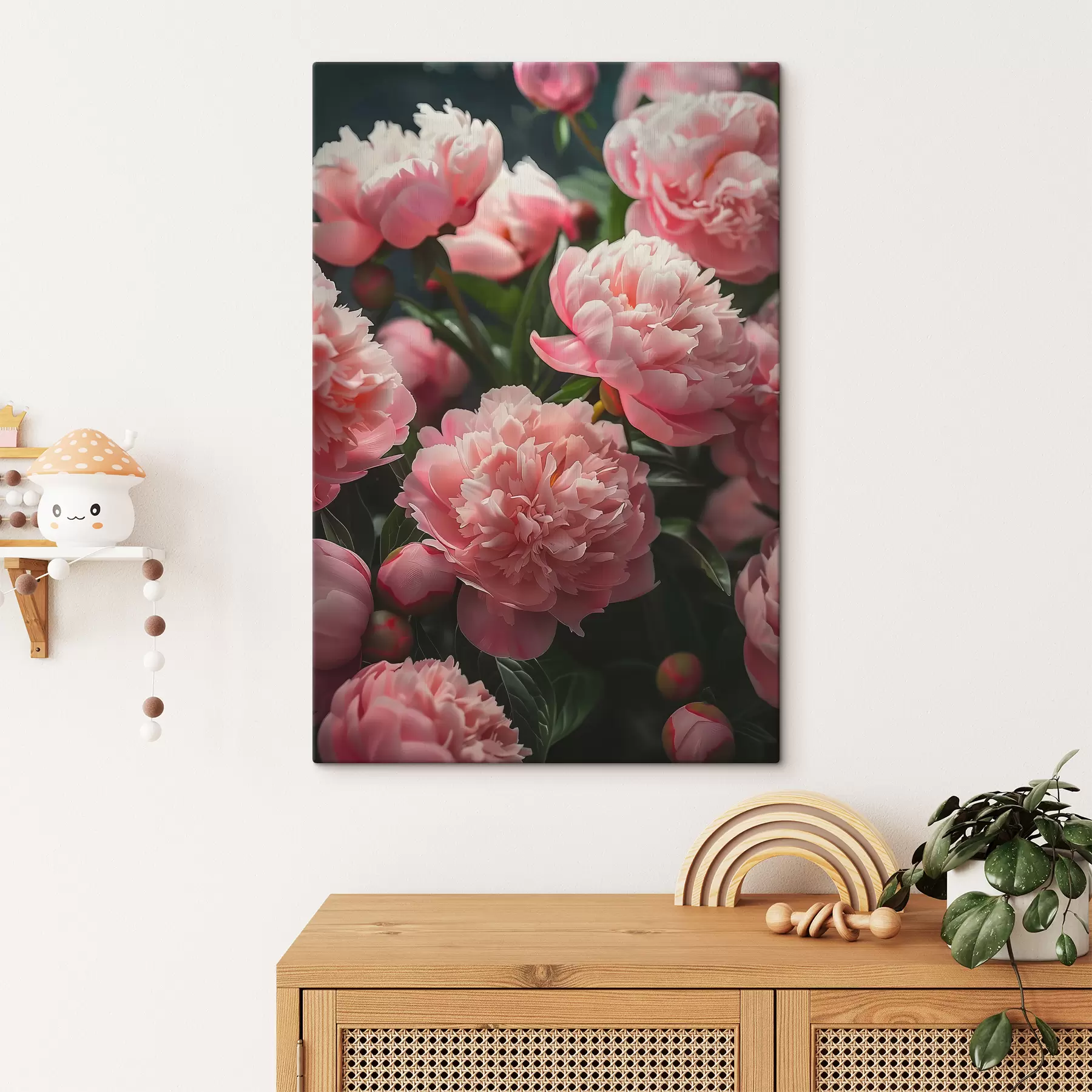 Fotobehang Roze pioenrozen s38630