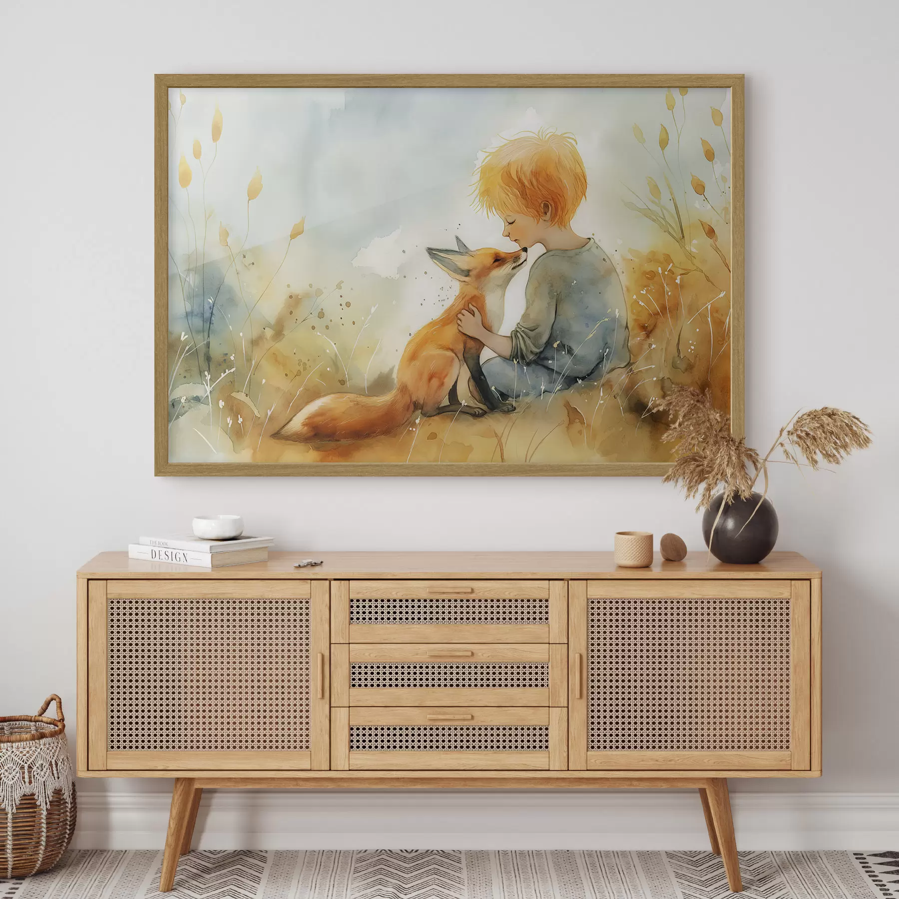 Fotobehang De kleine prins en de vos f38790