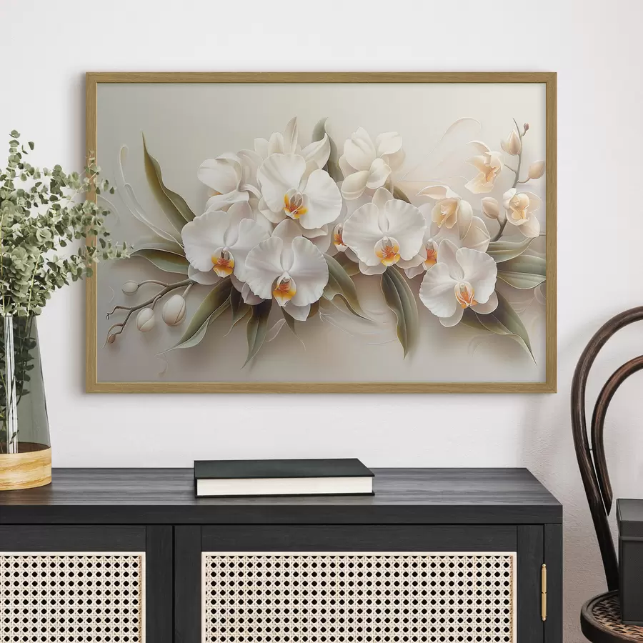 Fotobehang Lichte orchideeën f38704